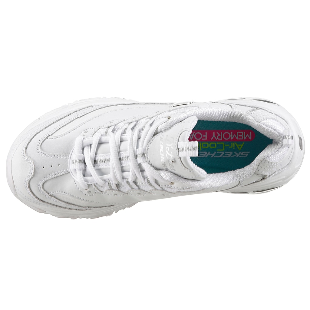 Skechers Sneaker »D´Lites-Fresh Start«, Freizeitschuh, Halbschuh, Schnürschuh mit Bio-Dri-Ausstattung