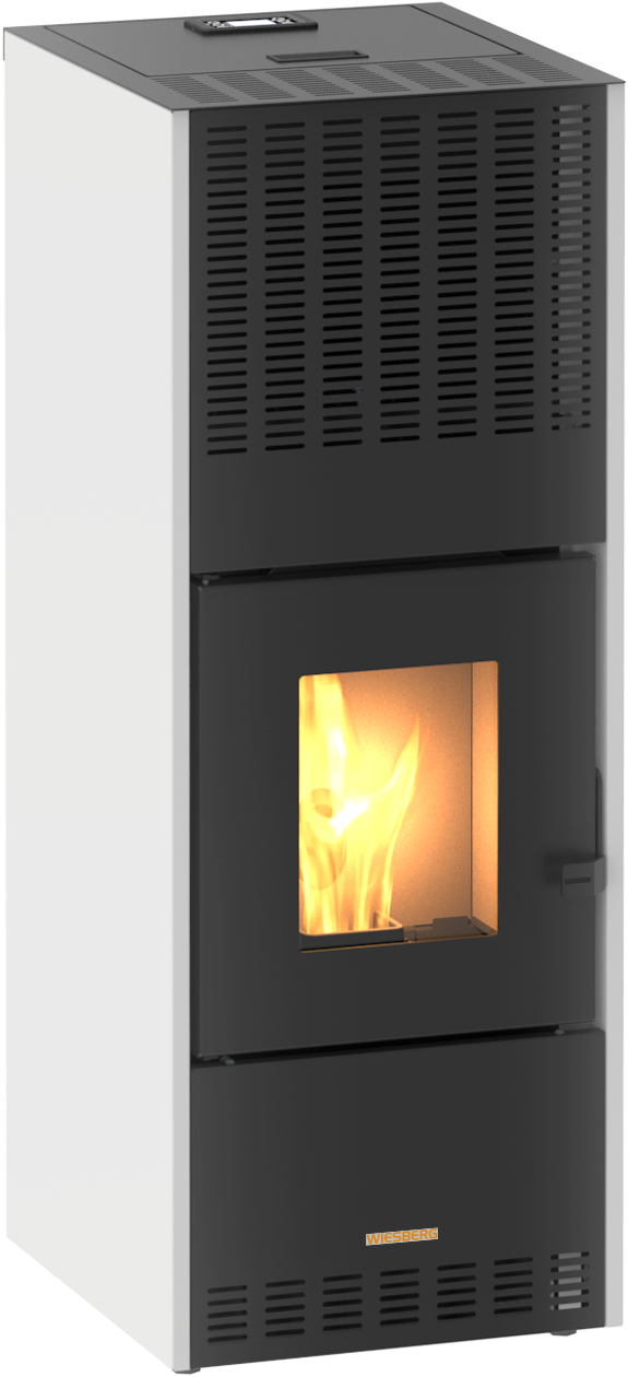 BLAZE Pelletofen "Leo", weiß, Wohnzimmer, Kaminöfen, optional WLAN fähig