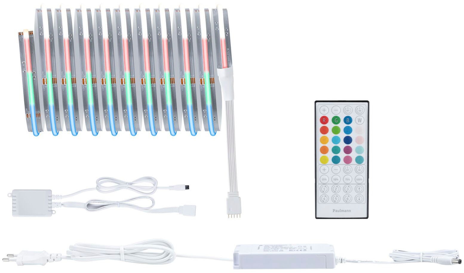 Paulmann LED-Streifen »MaxLED 500 LED Strip RGBW 530lm/m 896 LEDs/m RGBW«, Memoryfunktion, Farbwechsler, Farbsteuerung, Dimmer