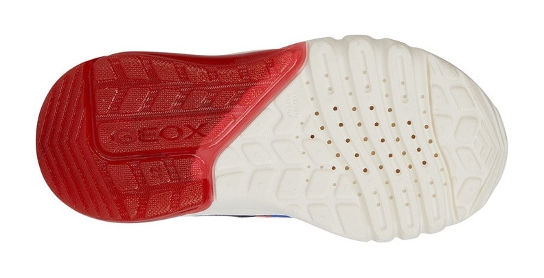 Geox Sneaker »J CIBERDRON BOY F«, mit cooler Blinkfunktion, Freizeitschuh, Halbschuh, Schnürschuh