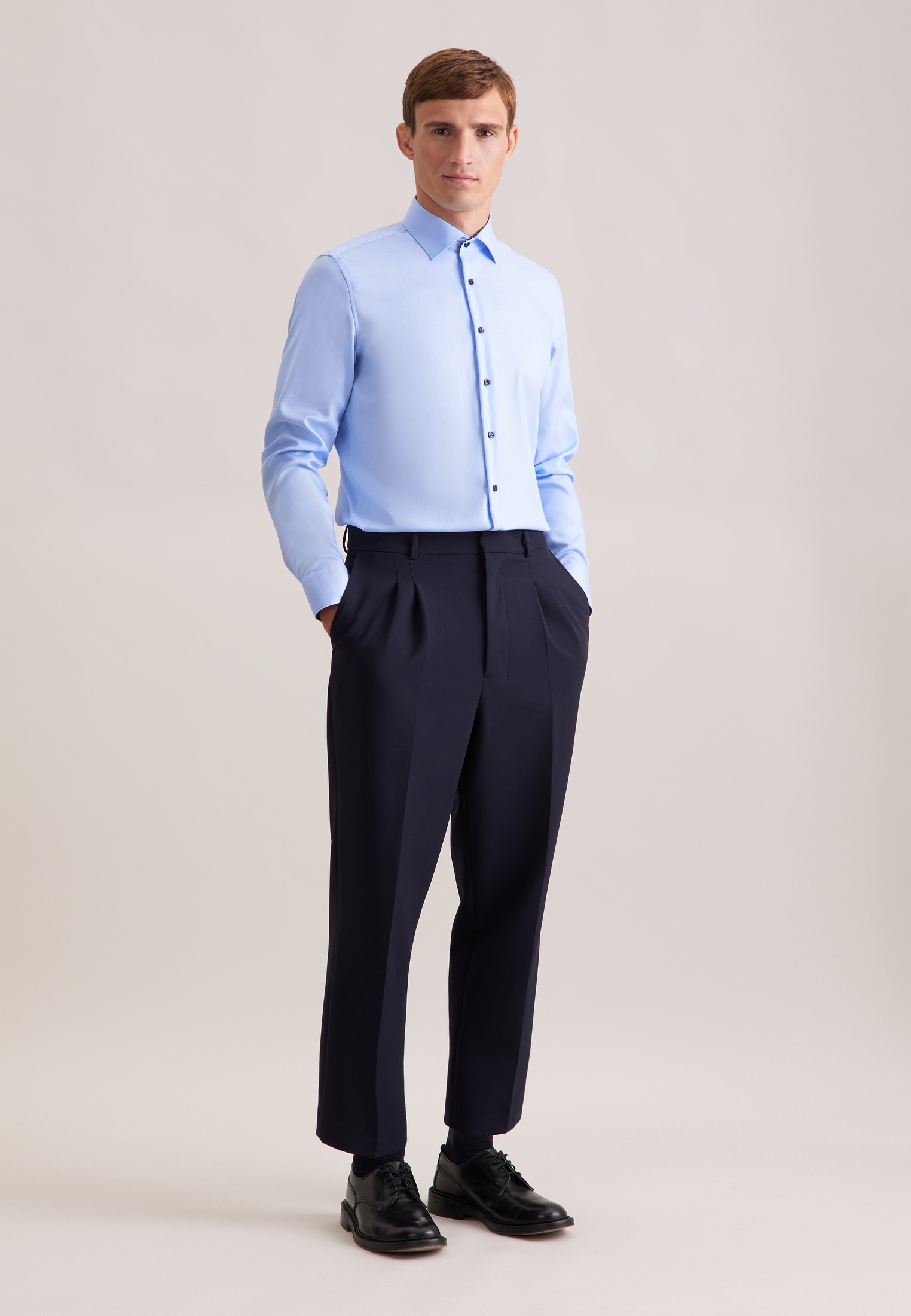 seidensticker Businesshemd »Schwarze Rose« X-Slim 1/1 Extra lang Kentkragen Uni