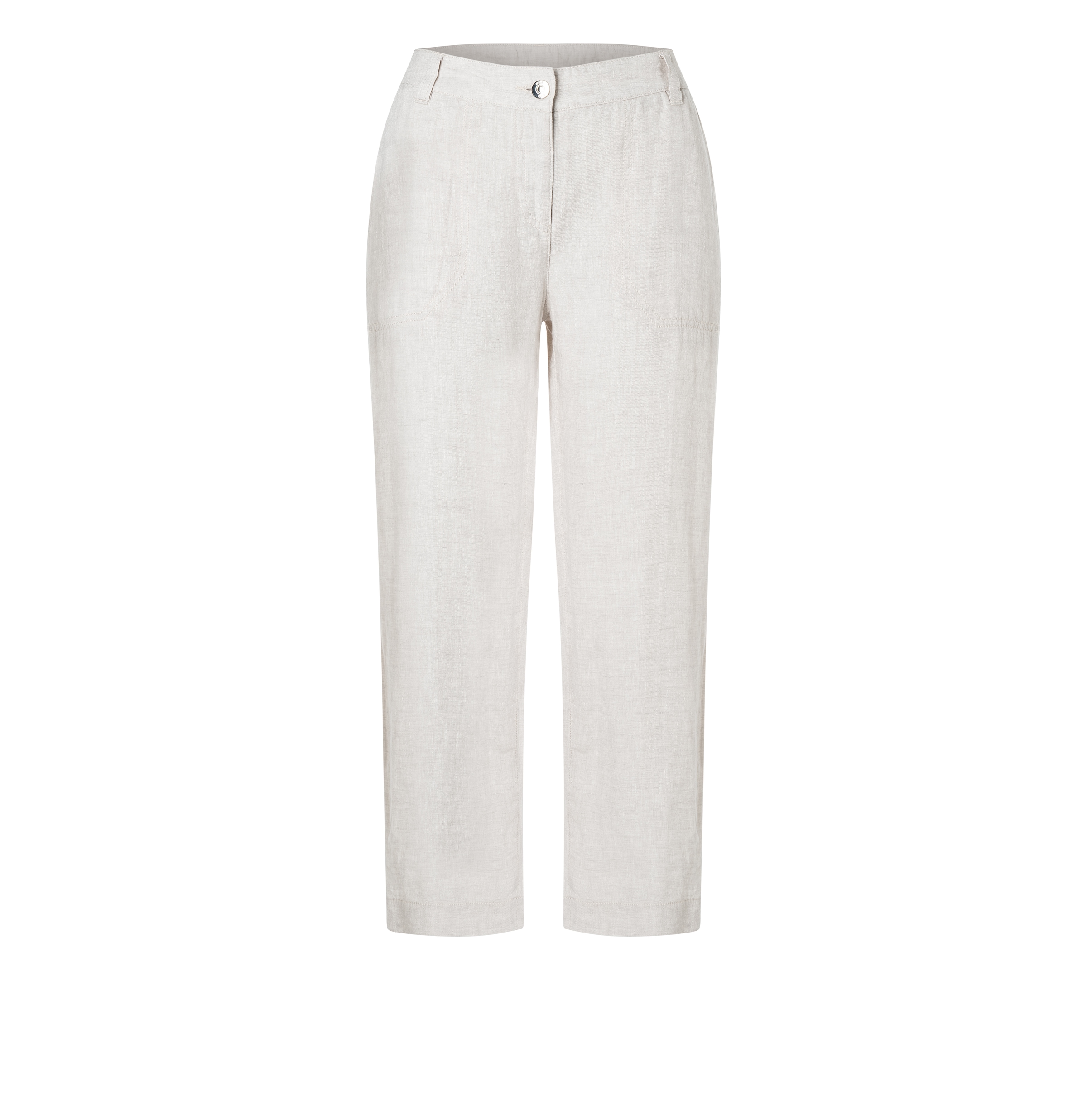 MAC Leinenhose »NORA cropped«, temperaturausgleichend und angenehm auf der Haut