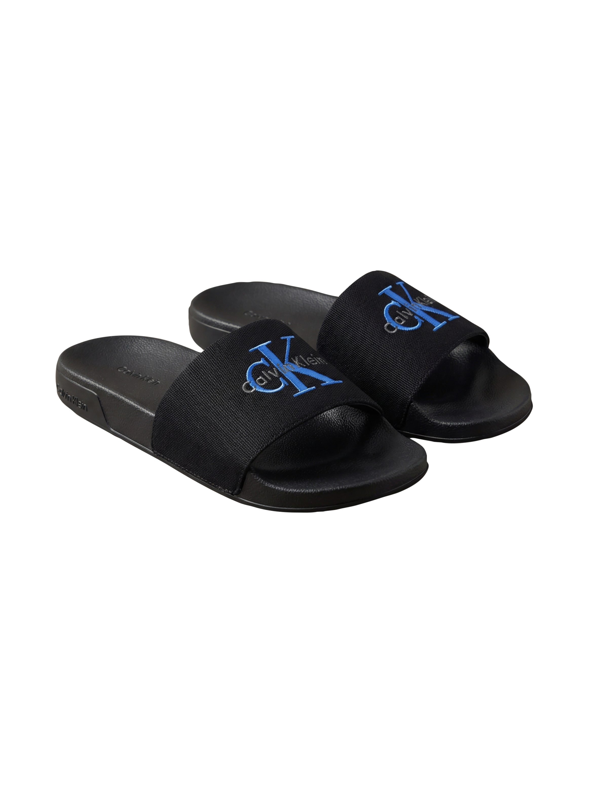 Calvin Klein Badepantolette "ESS SLIDE CV WN" Strandschuh, Flat mit CK-Stickerei