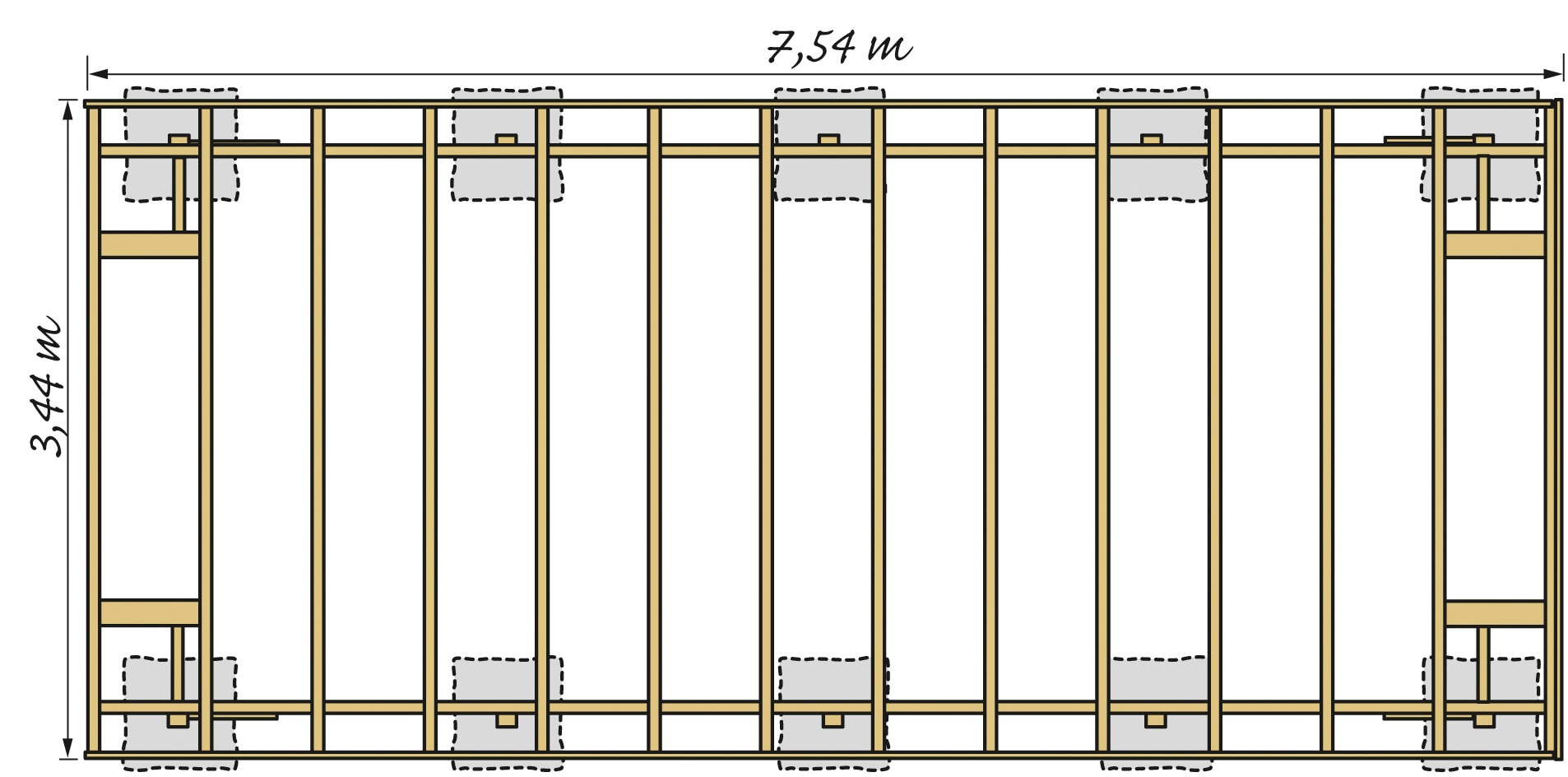 Kiehn-Holz Einzelcarport »KH / Stahl-Dach, | online Holz, 320 275 BAUR Farben anthrazit, kaufen cm, versch. KH 321«