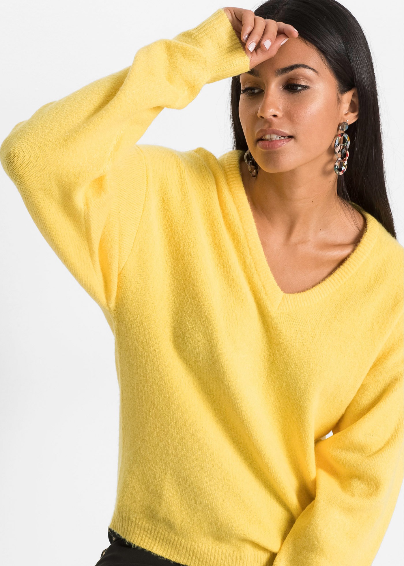 bonprix Strickpullover "Oversize-Strick-Pullover" aus weichem Material, mit günstig online kaufen