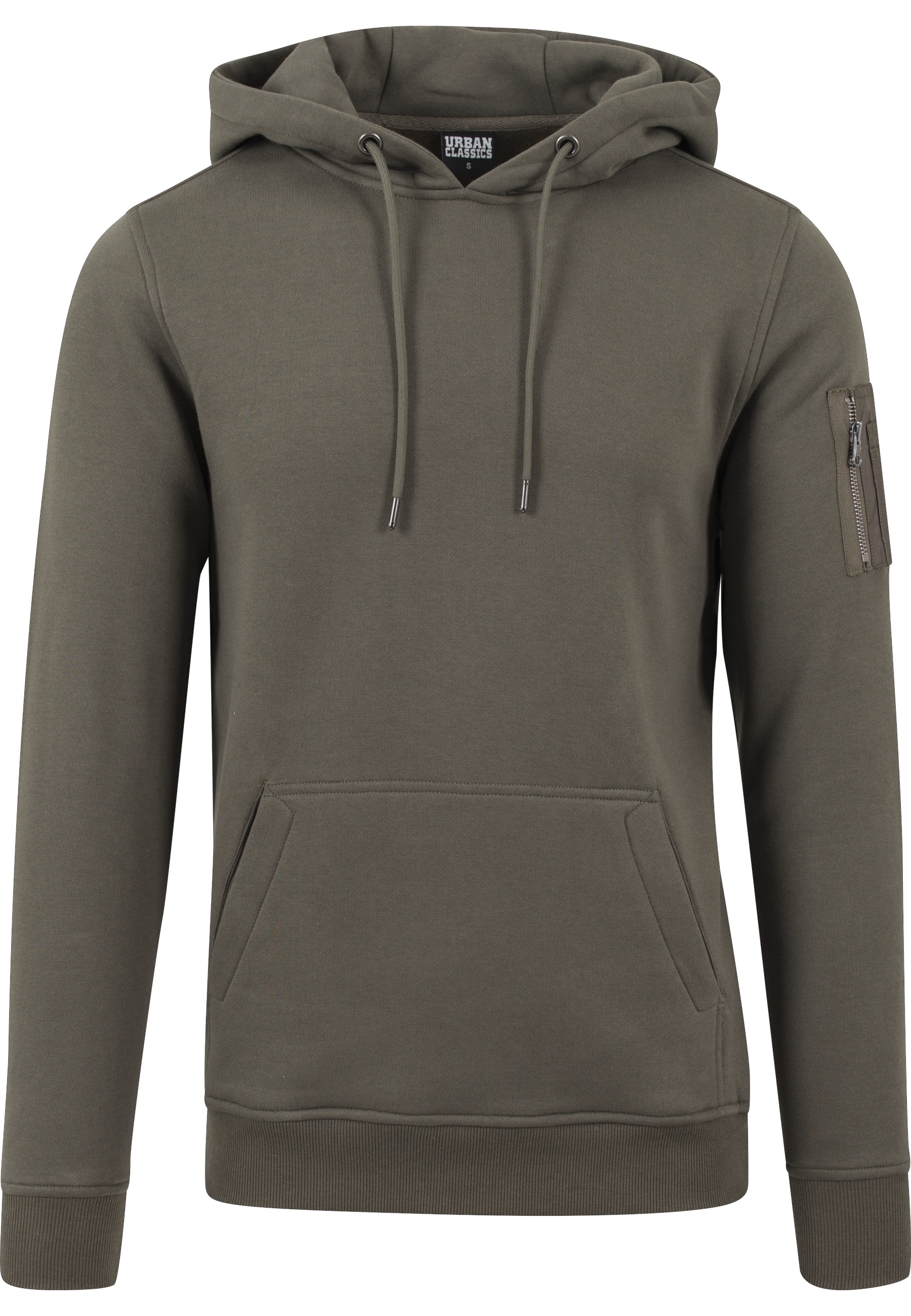 URBAN CLASSICS Rundhalspullover "Urban Classics Herren Sweat Bomber Hoody" günstig online kaufen