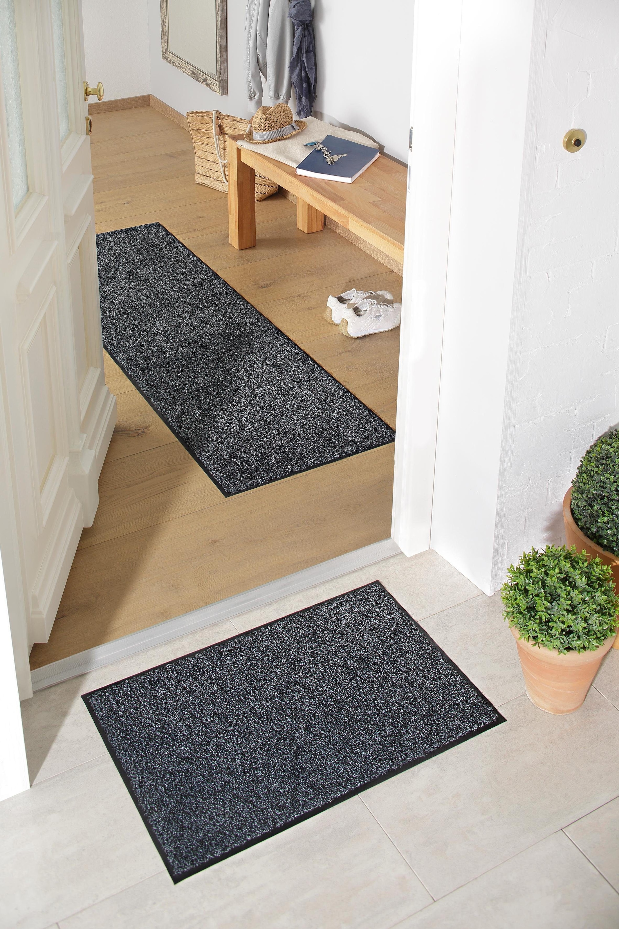 my home Fußmatte »Ember«, rechteckig, 9 mm Höhe, Schmutzfangmatte, In- und Outdoor geeignet