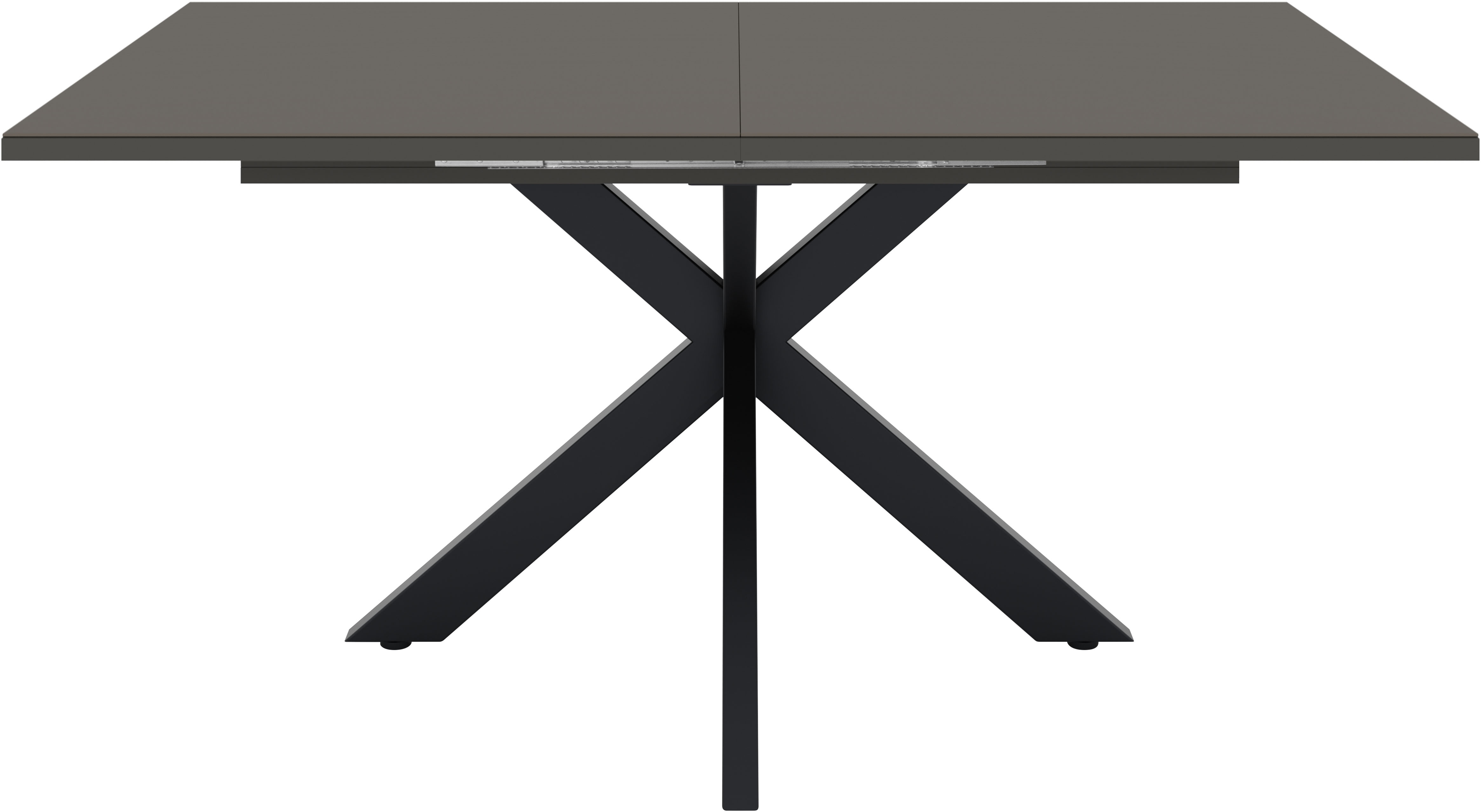 Mäusbacher Esstisch "Vitrum" Esstisch ausziehbar auf 210 cm, eckige Tischform, Gestell Sternform