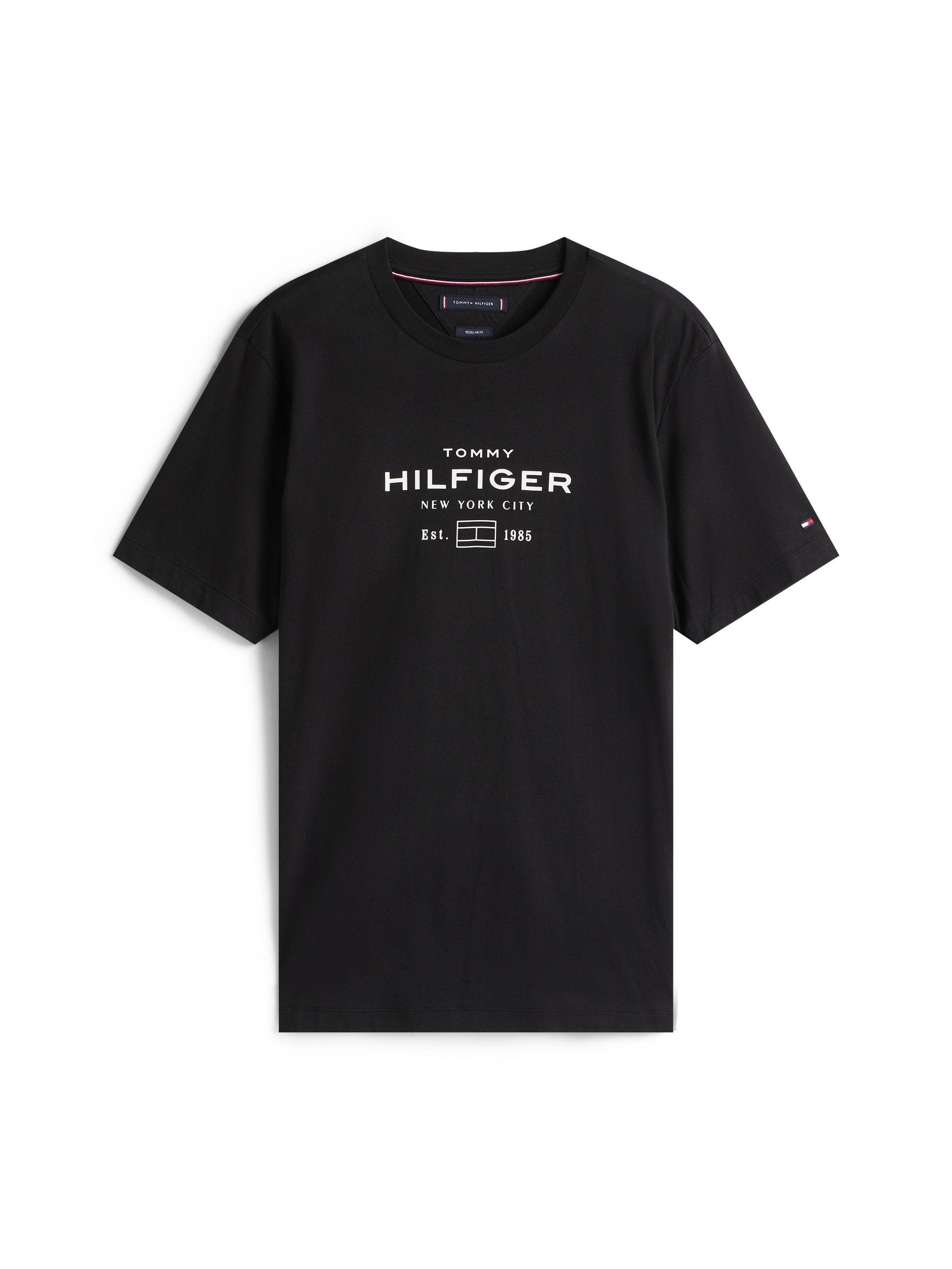 Tommy Hilfiger T-Shirt »HILFIGER STACK GRAPHIC TEE«, Regular fit mit Rundhalsausschnitt