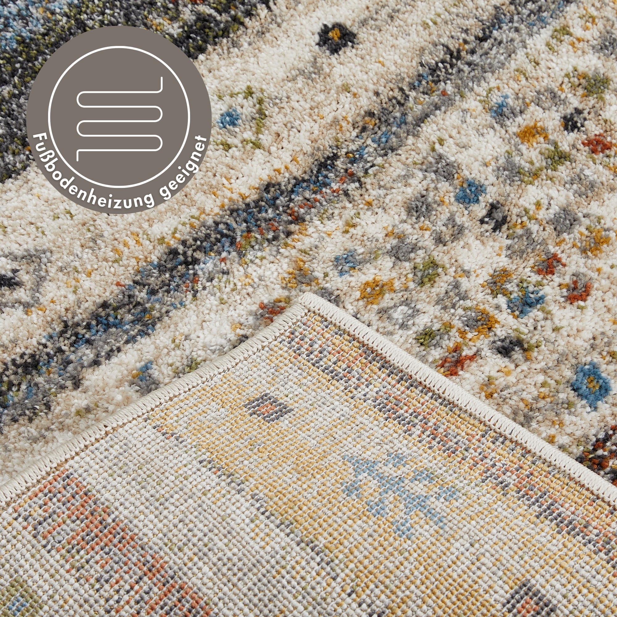 LUXOR living Teppich »Montreal«, rechteckig, 12 mm Höhe, Kurzflor, modernes Design, Wohnzimmer, Schlafzimmer