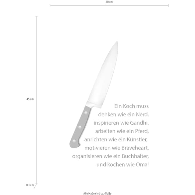 queence Wanddekoobjekt »Messer« bestellen | BAUR