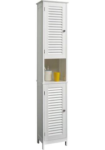 Hochschrank »Quickset 928 Badschrank 32 cm breit, 2 Türen, Nische, 3 Einlegeböden«,...