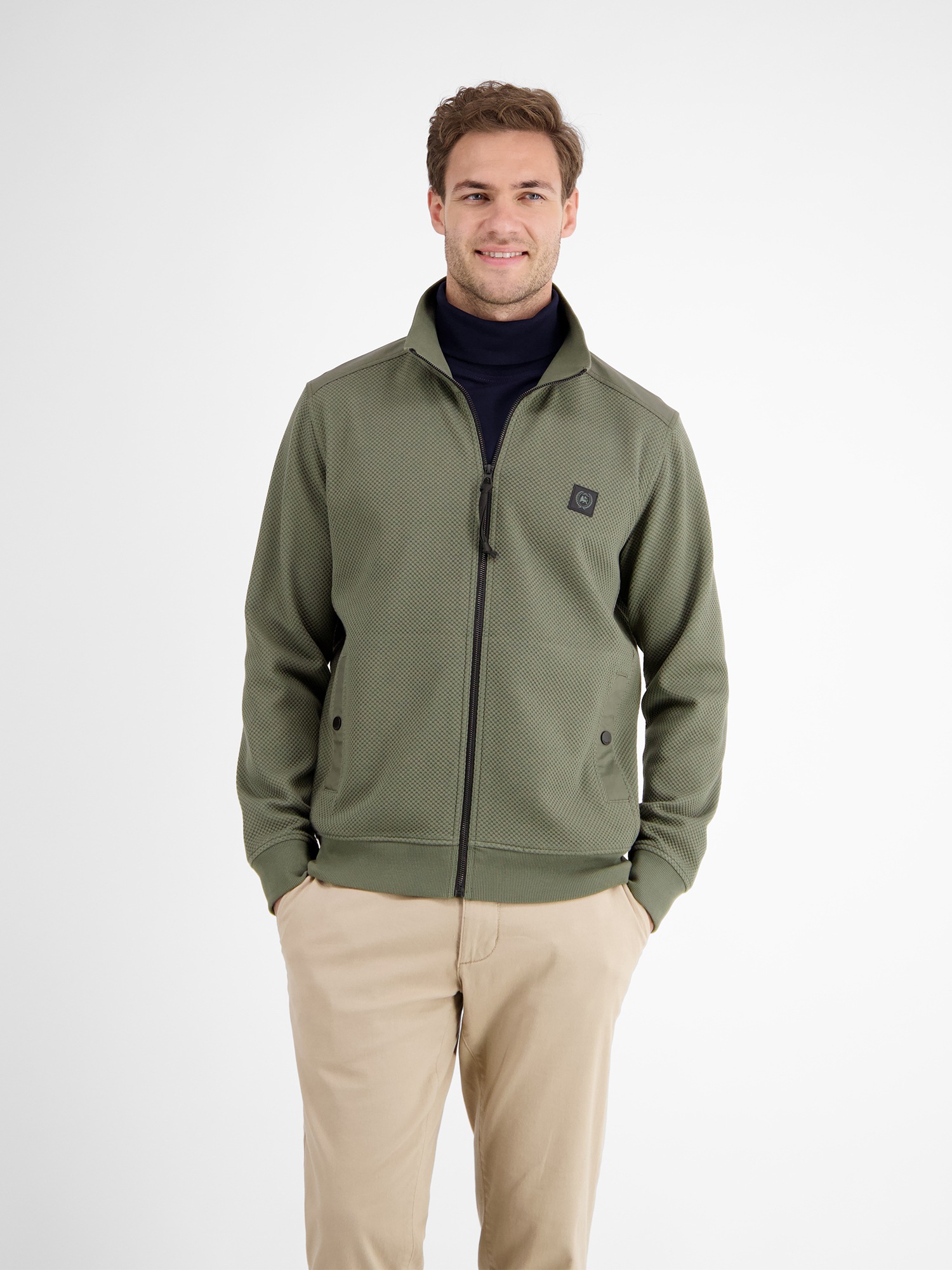 LERROS Sweatjacke "Herren Sweatjacke in sportiver Struktur" günstig online kaufen