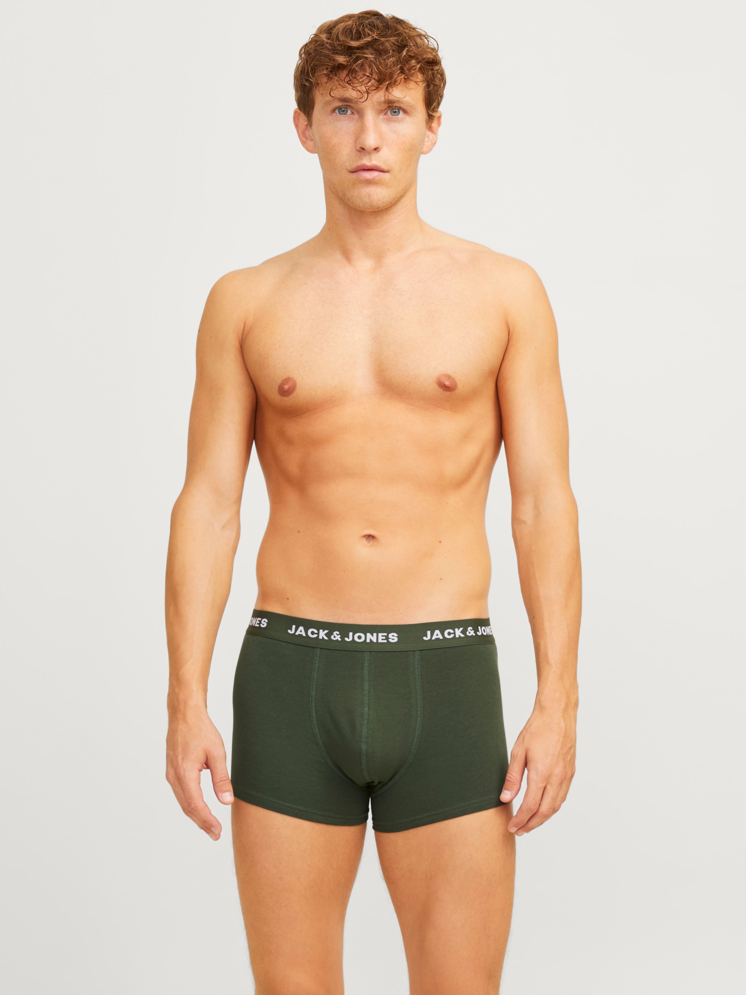 Jack & Jones Trunk »JACTEO – Elastische Boxershorts mit Stretch und Bund« Packung, 5 Stk. tlg., bedruckt, modisch, regular fit, Jersey