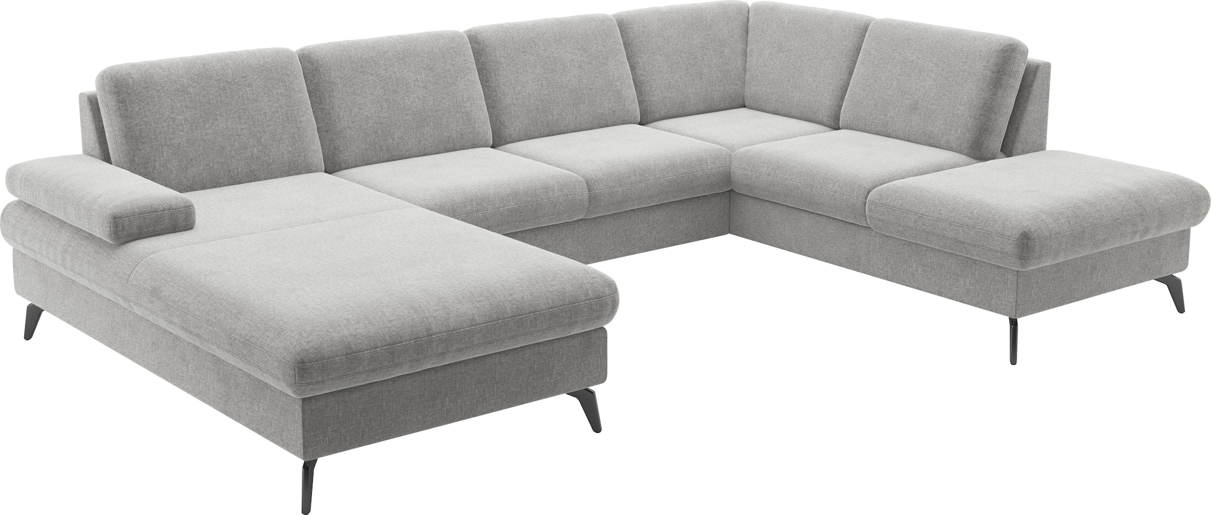 sit&more Wohnlandschaft »Morris Jubi U-Form«, inkl. Armteilfunktion und 1 Zierkissen, wahlweise mit Bettfunktion
