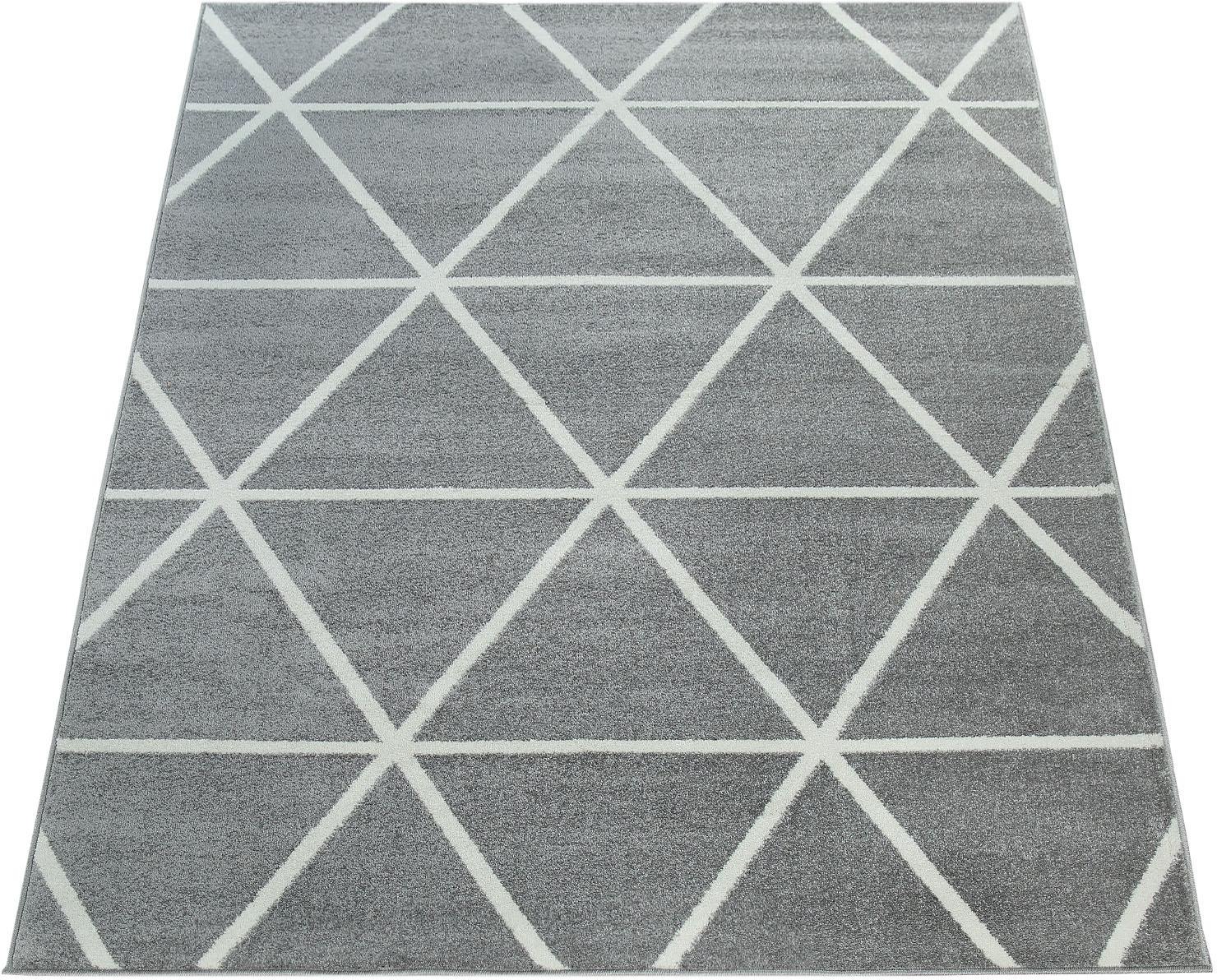 Paco Home Teppich "Stella 401" rechteckig 16 mm Höhe Kurzflor, Pastellfarbe günstig online kaufen