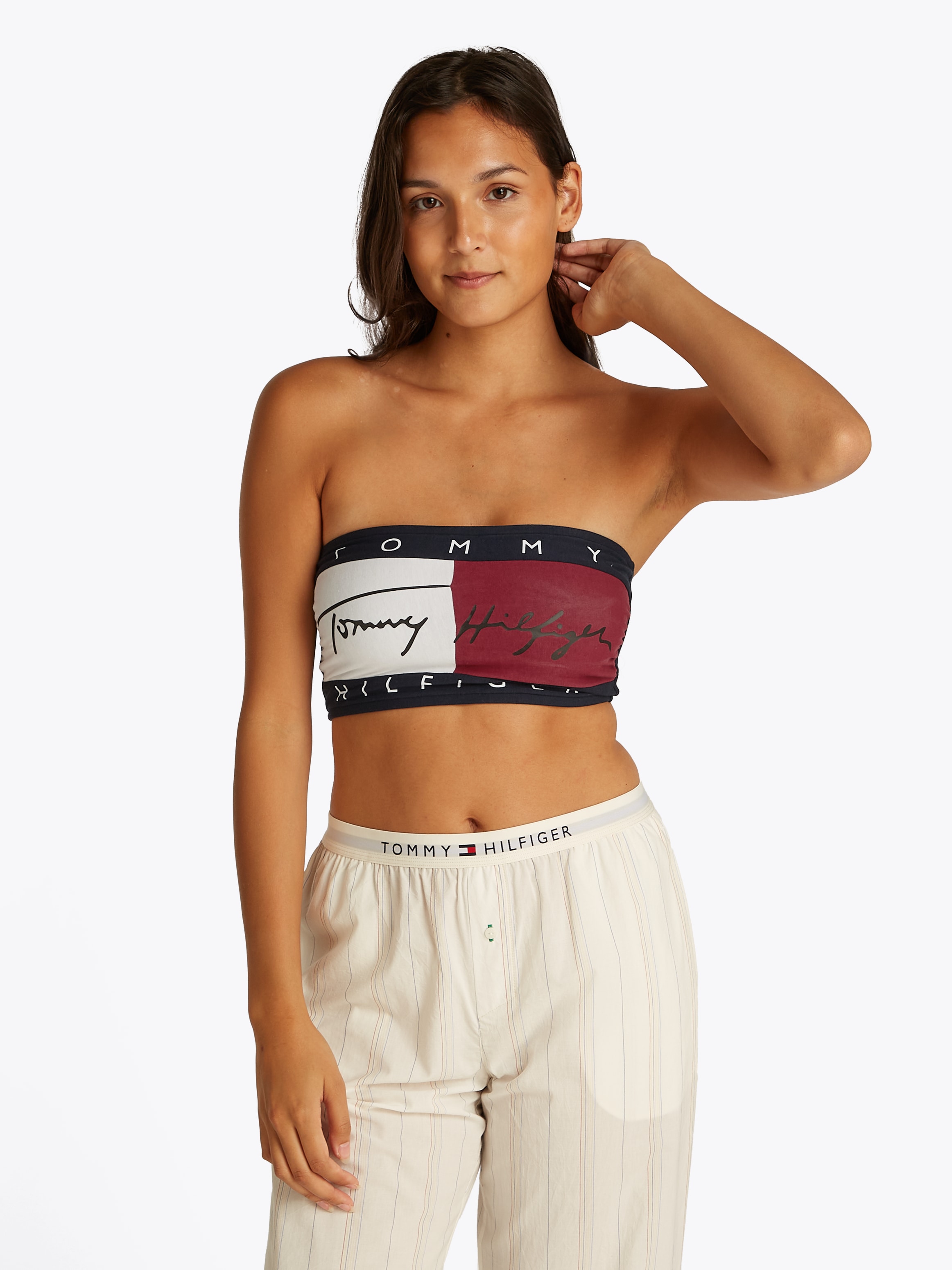 Tommy Hilfiger Underwear Bandeau-BH "BANDEAU", in Colorblock-Optik, mit Log günstig online kaufen