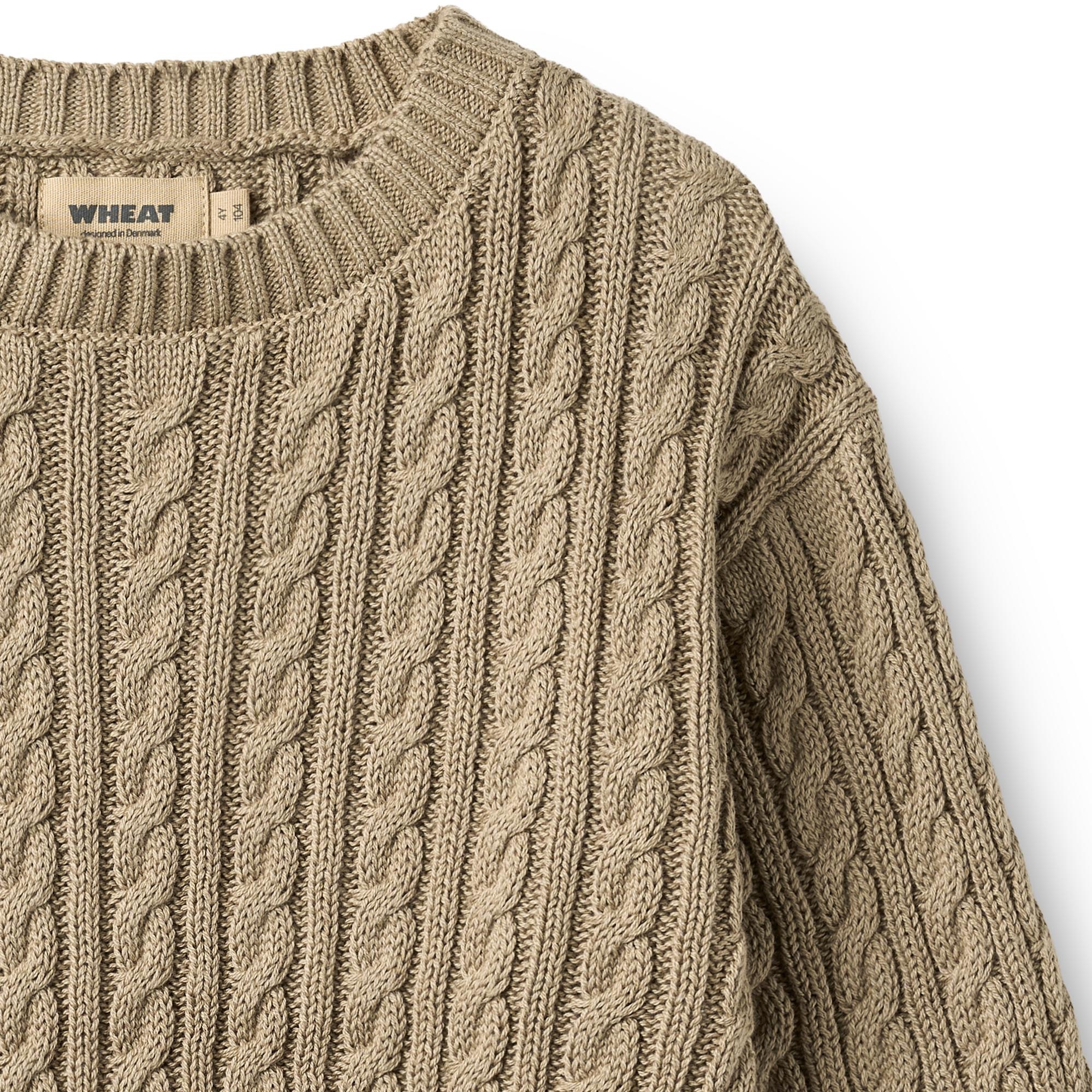 WHEAT Strickpullover »Knit Pullover L/S Oliver« Reine Baumwolle
