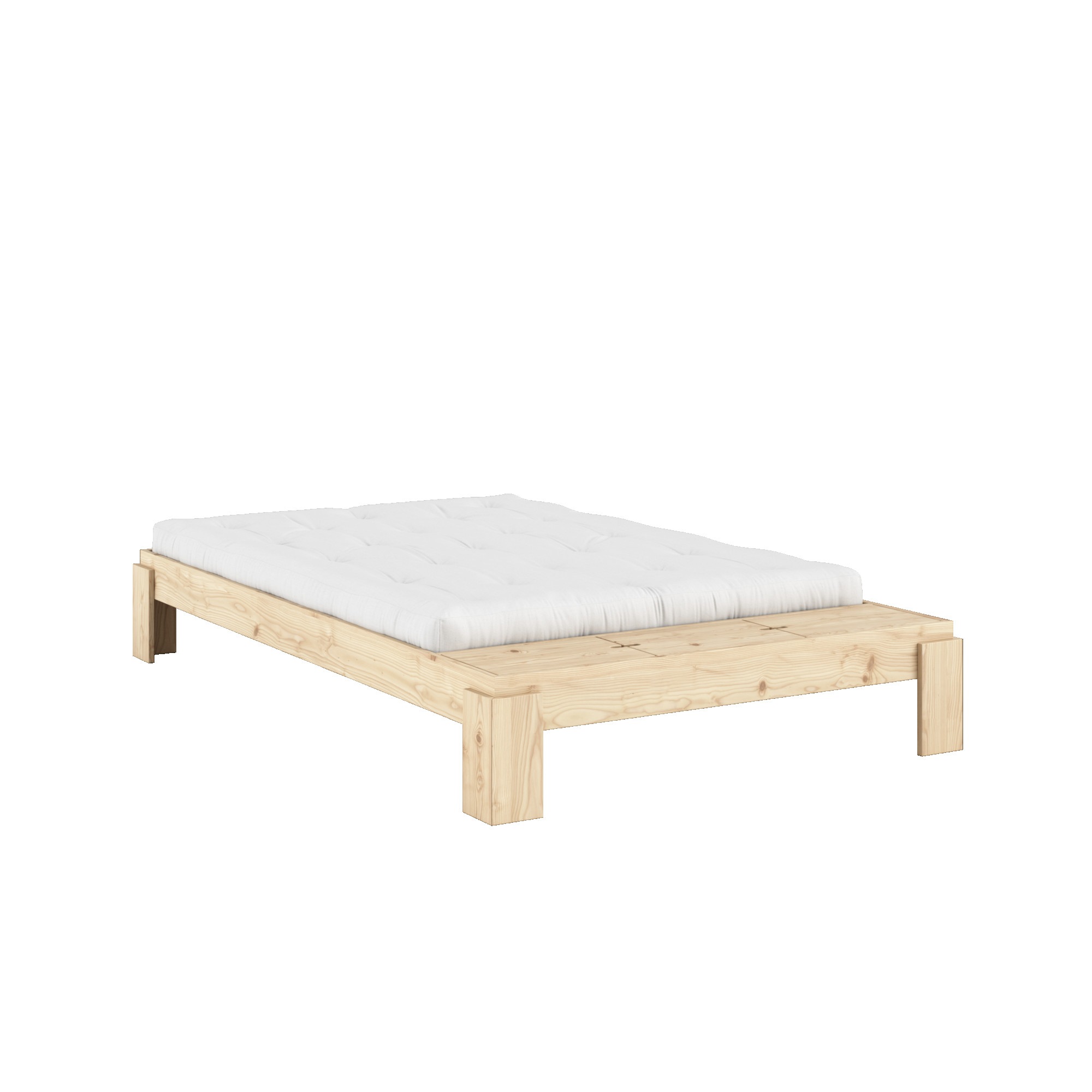 Karup Design "Layers Bed Bench, Bettgestell mit Aufbewahrungsbank, mehrere Größen" inkl. Lattenrost, excl. Matratze, FSC-zertifiziertes Massivholz