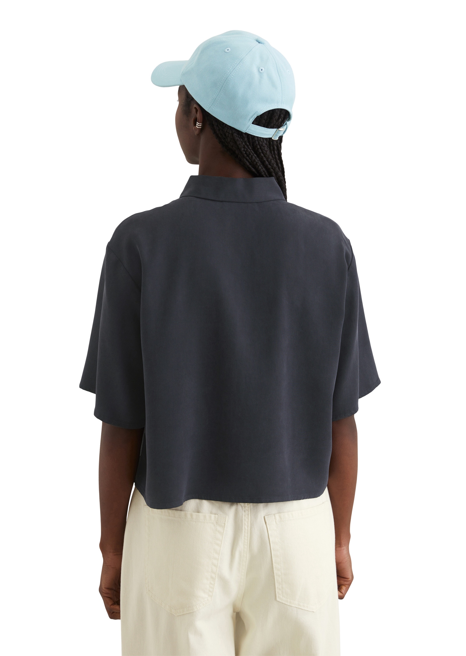 Marc O'Polo DENIM Kurzarmbluse »aus TENCEL™ Lyocell«