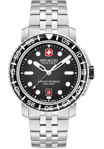 Schweizer Uhr »BLACK MARLIN, SMWGH0001702«, Quarzuhr, Armbanduhr, Herrenuhr, Swiss...