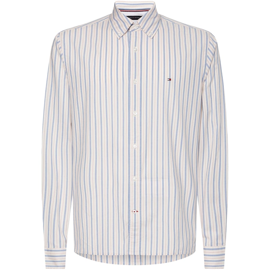 Tommy Hilfiger Langarmhemd »NATURAL SOFT EASY STP RF SHIRT«, mit Button-down-Kragen