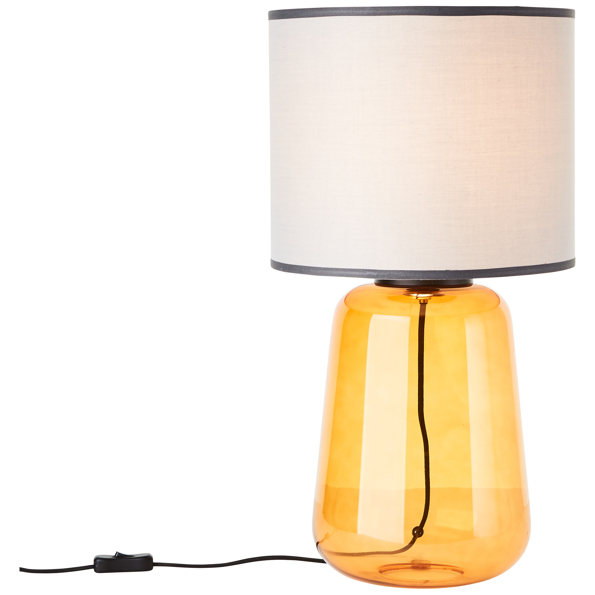 Brilliant Tischleuchte »Hydra« E27 Ø 30 cm, E27, Glas/Textil