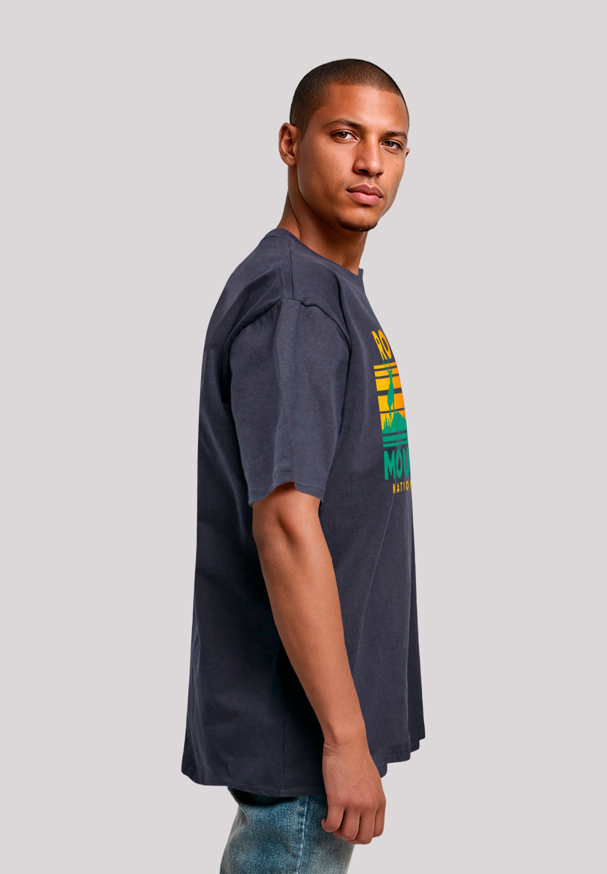 F4NT4STIC T-Shirt »US National Parks Rocky Mountain Sunset«, Premium Qualität