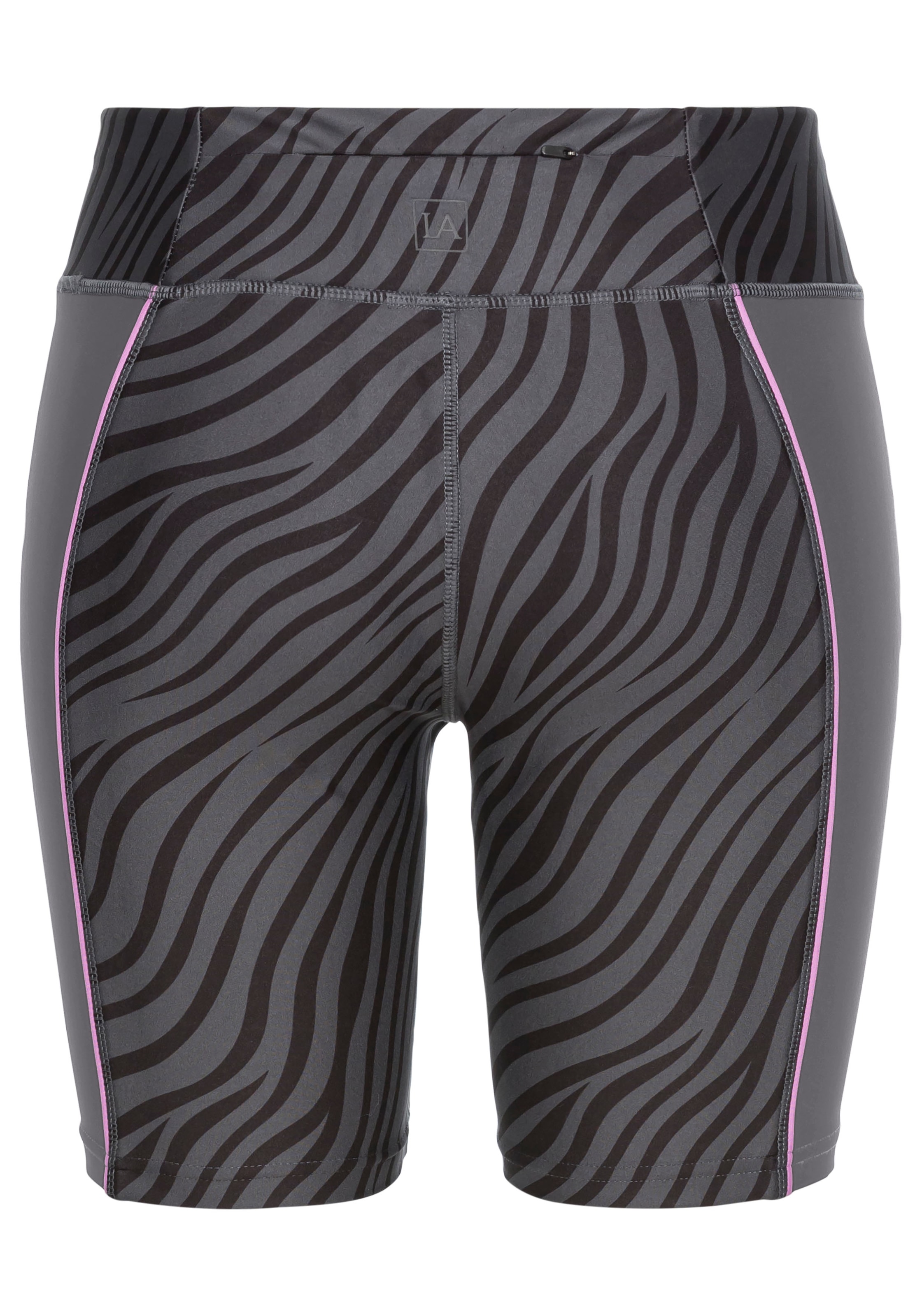 LASCANA ACTIVE Shorts »- Sportshorts, Kurze Hose«, mit dezentem Zebramuster