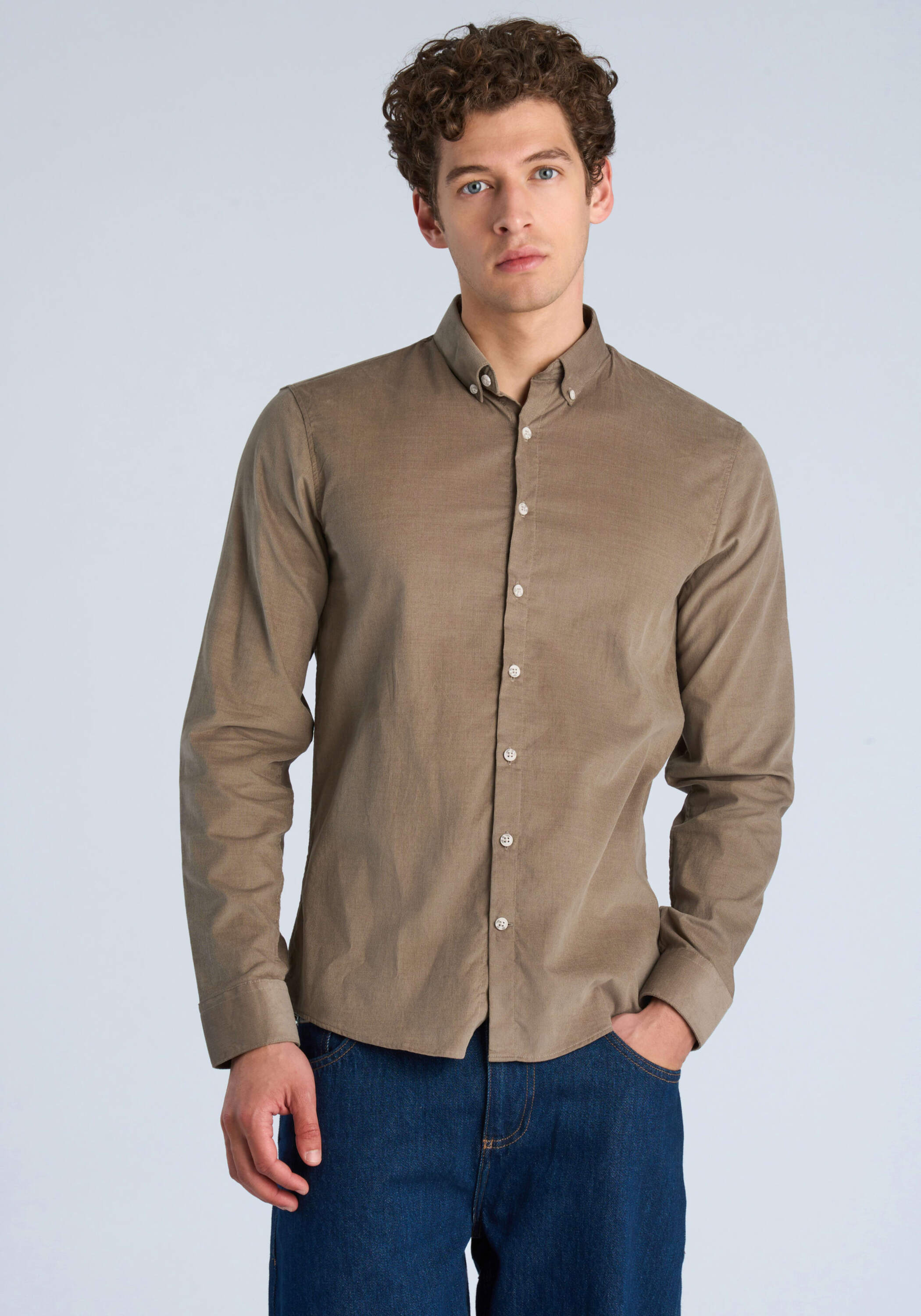 LINDBERGH "Cordhemd (Langarm) Relaxed Fit"