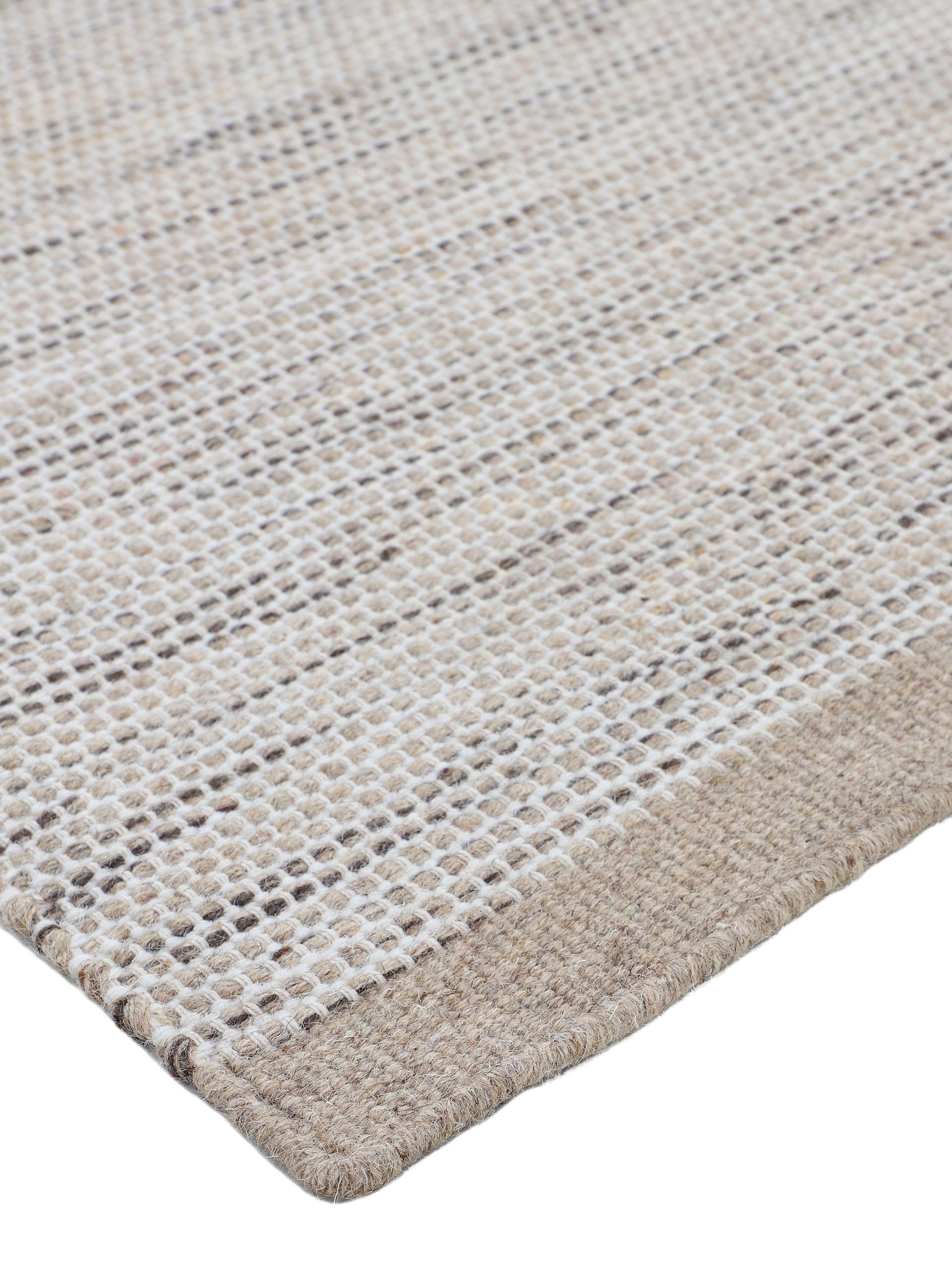 carpetfine Wollteppich »Mona«, rechteckig, 5 mm Höhe, Wolle, Wendeteppich aus Wolle/Baumwolle, Wohnzimmer