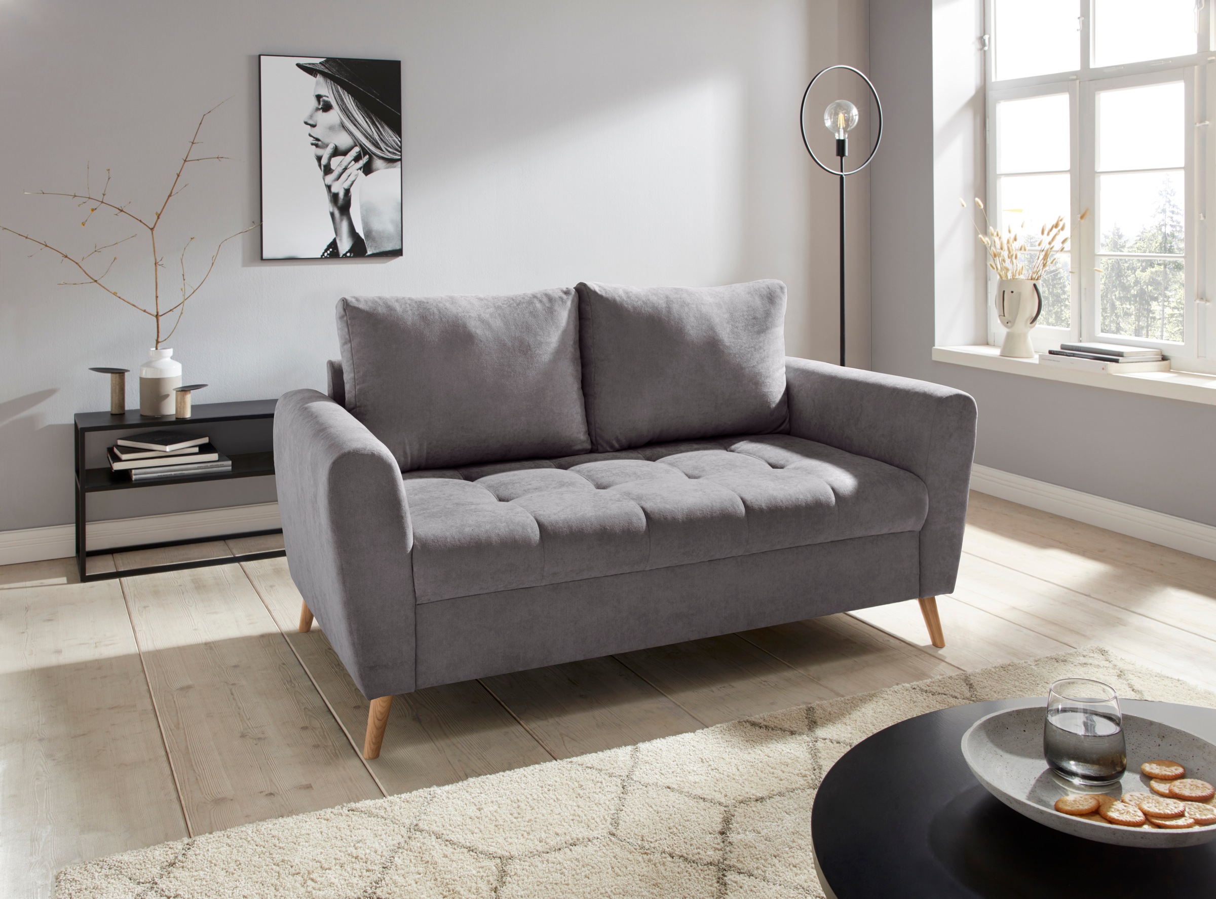 Home affaire 2-Sitzer »Penelope Luxus«, mit besonders hochwertiger Polsterung für bis zu 140 kg pro Sitzfläche