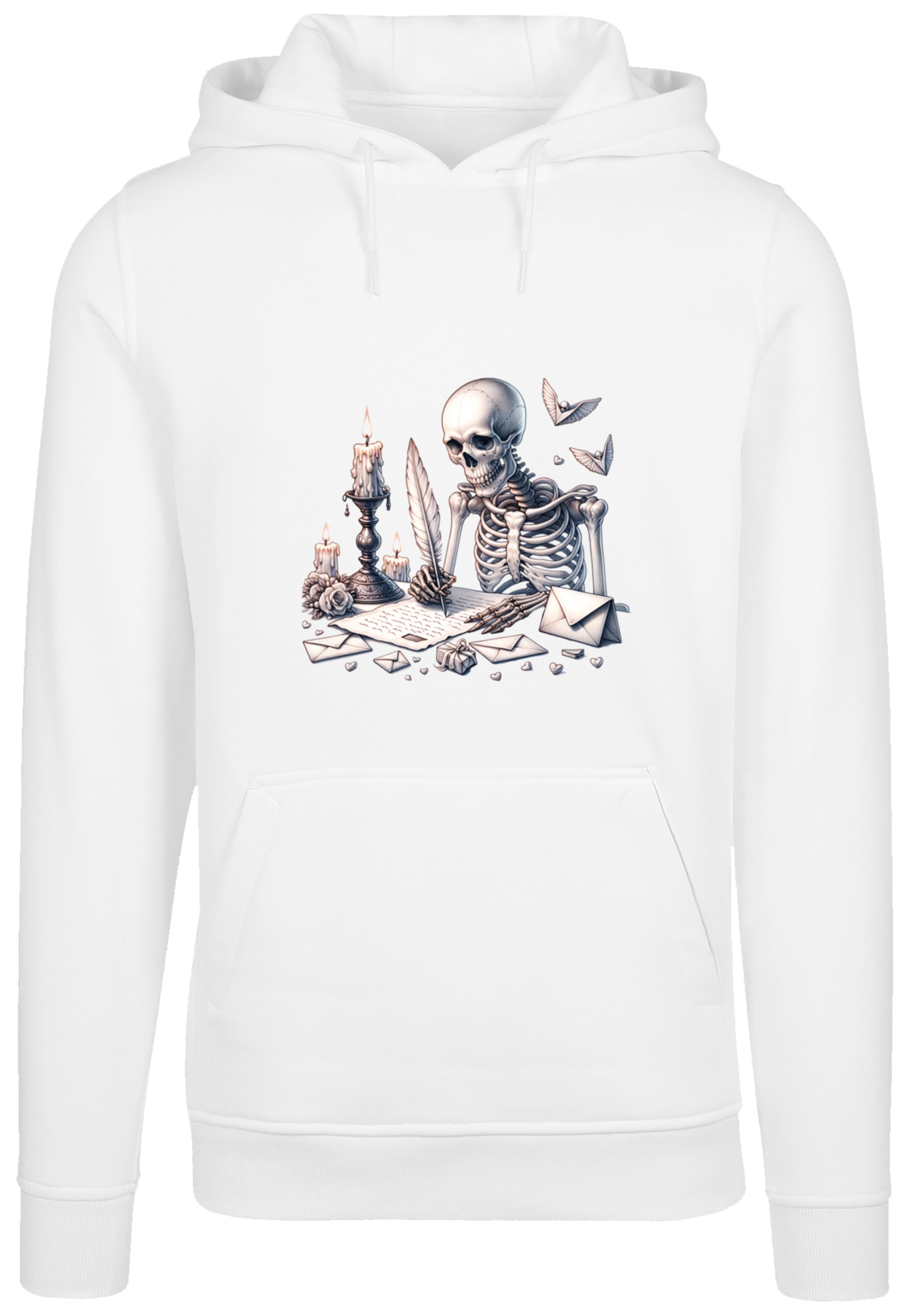 F4NT4STIC Kapuzenpullover »Skelett Liebesbrief Valentinstag«, Premium Qualität