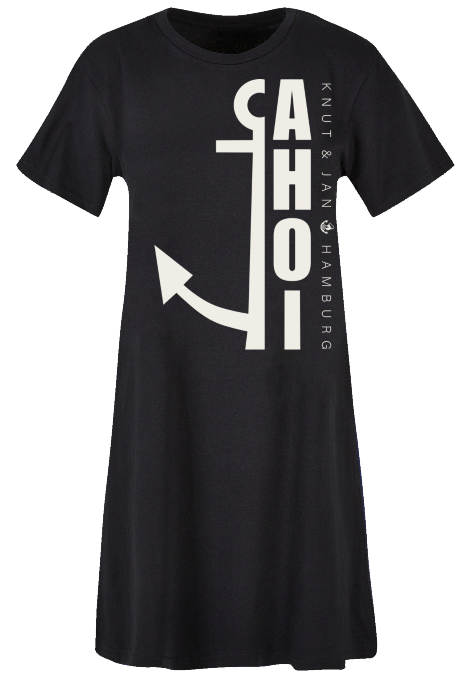 F4NT4STIC Shirtkleid "Ahoi Anker Knut & Jan Hamburg" Ohne Taschen Print günstig online kaufen
