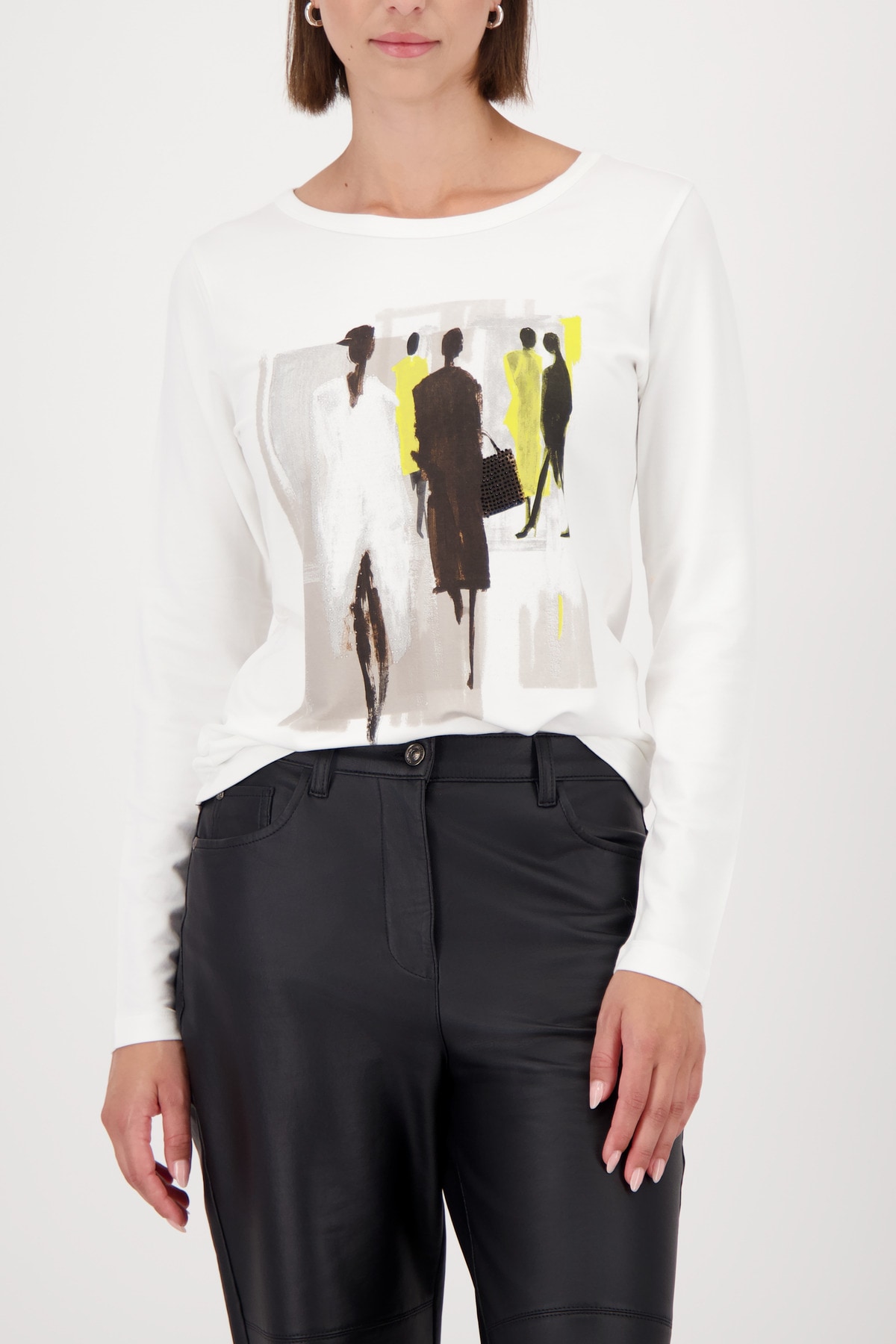 Monari Langarmshirt Regular fit mit Rundhalsausschnitt günstig online kaufen