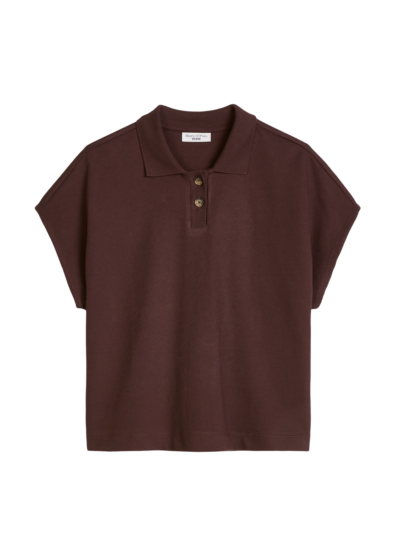 Marc O'Polo DENIM Poloshirt wide aus schwerem Single Jersey