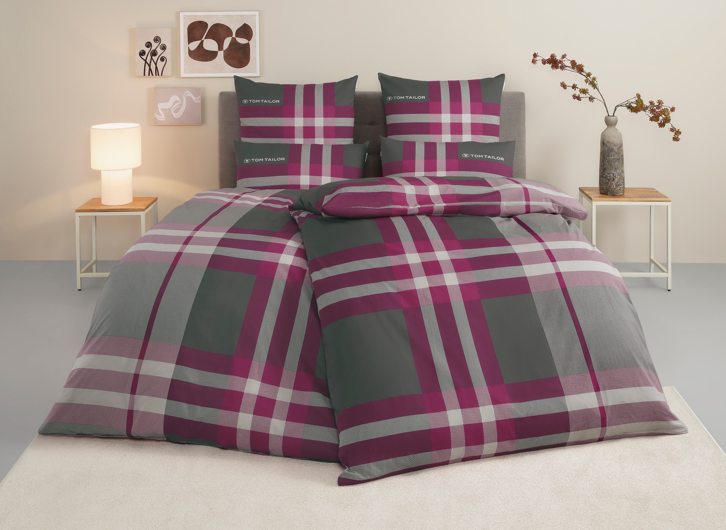 TOM TAILOR HOME "Nick in Gr. 135x200 oder 155x220 cm" 3 Stk. mit Gratiszuga günstig online kaufen