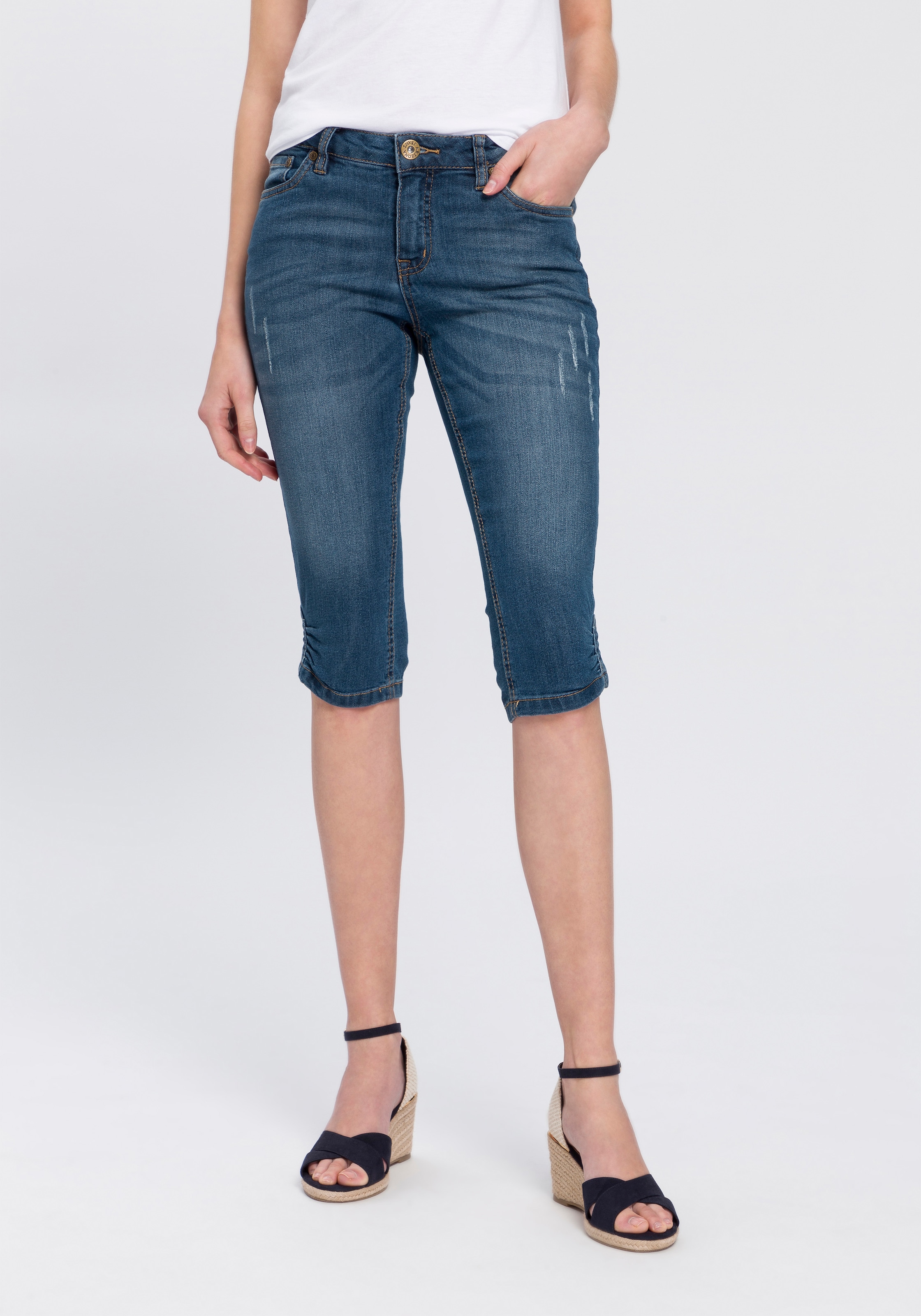 Caprijeans, Mid Waist