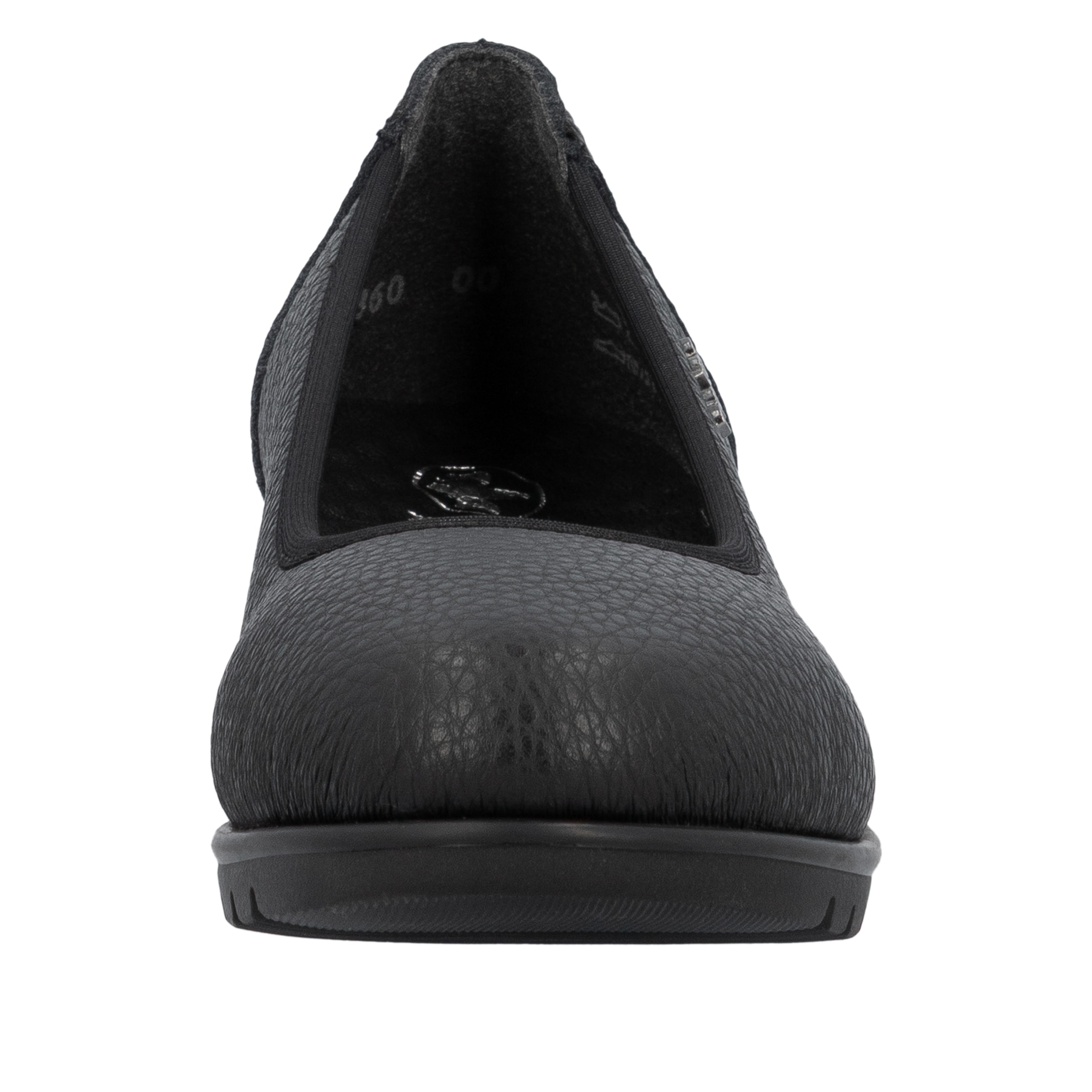 Rieker Keilpumps, Ballerina, Schlupfschuh, Slipper mit leichter Struktur im Obermaterial