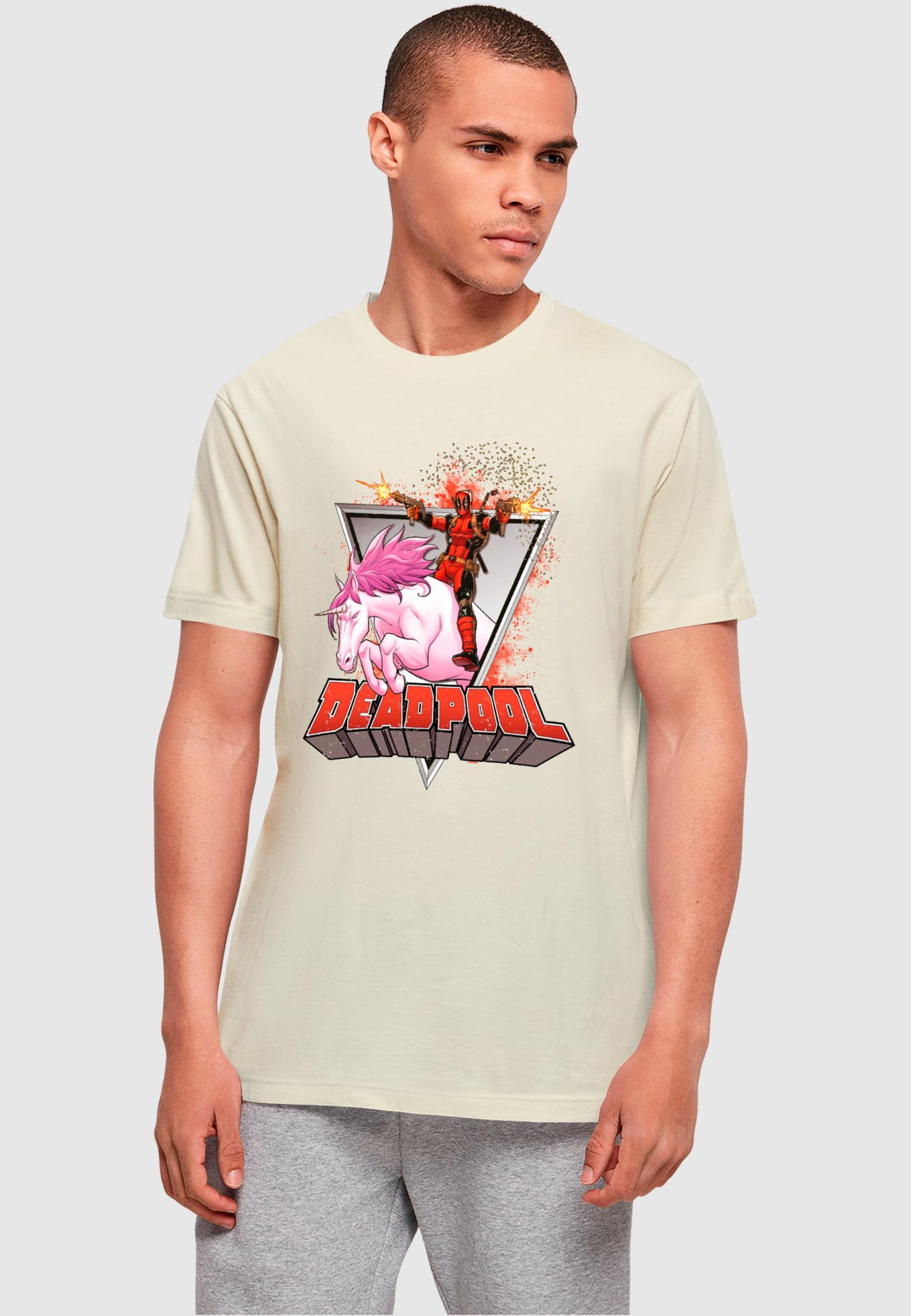 ABSOLUTE CULT T-Shirt »ABSOLUTE CULT Herren Deadpool - Rides a Unicorn T-Shirt«, (1 tlg.)