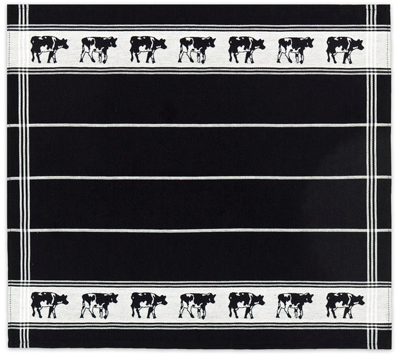 Thumbnail - DDDDD Geschirrtuch "Zwart Bont" Combiset: 2 Küchentücher & 2 Geschirrtücher