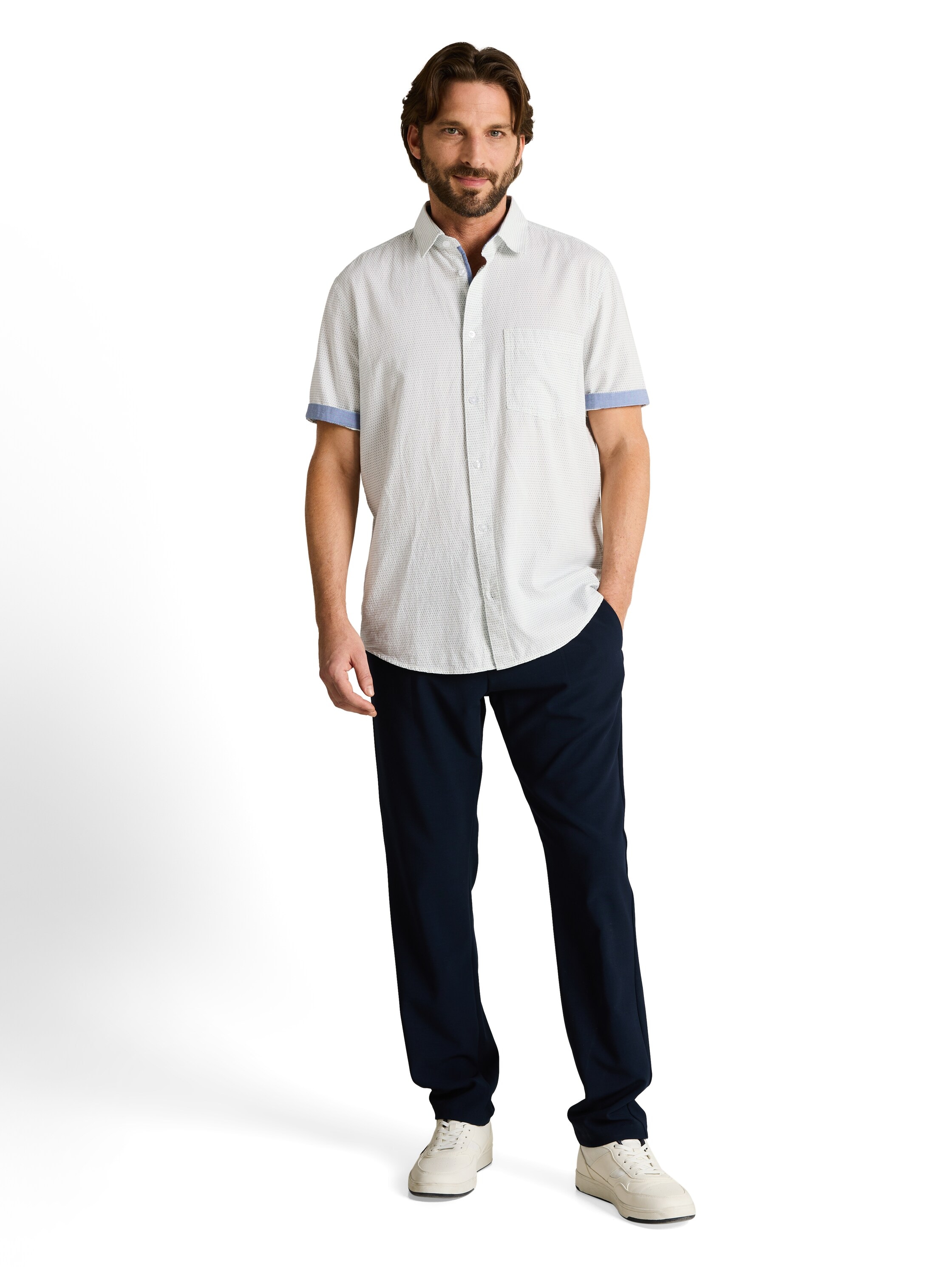 TOM TAILOR Kurzarmhemd mit Minimalprint
