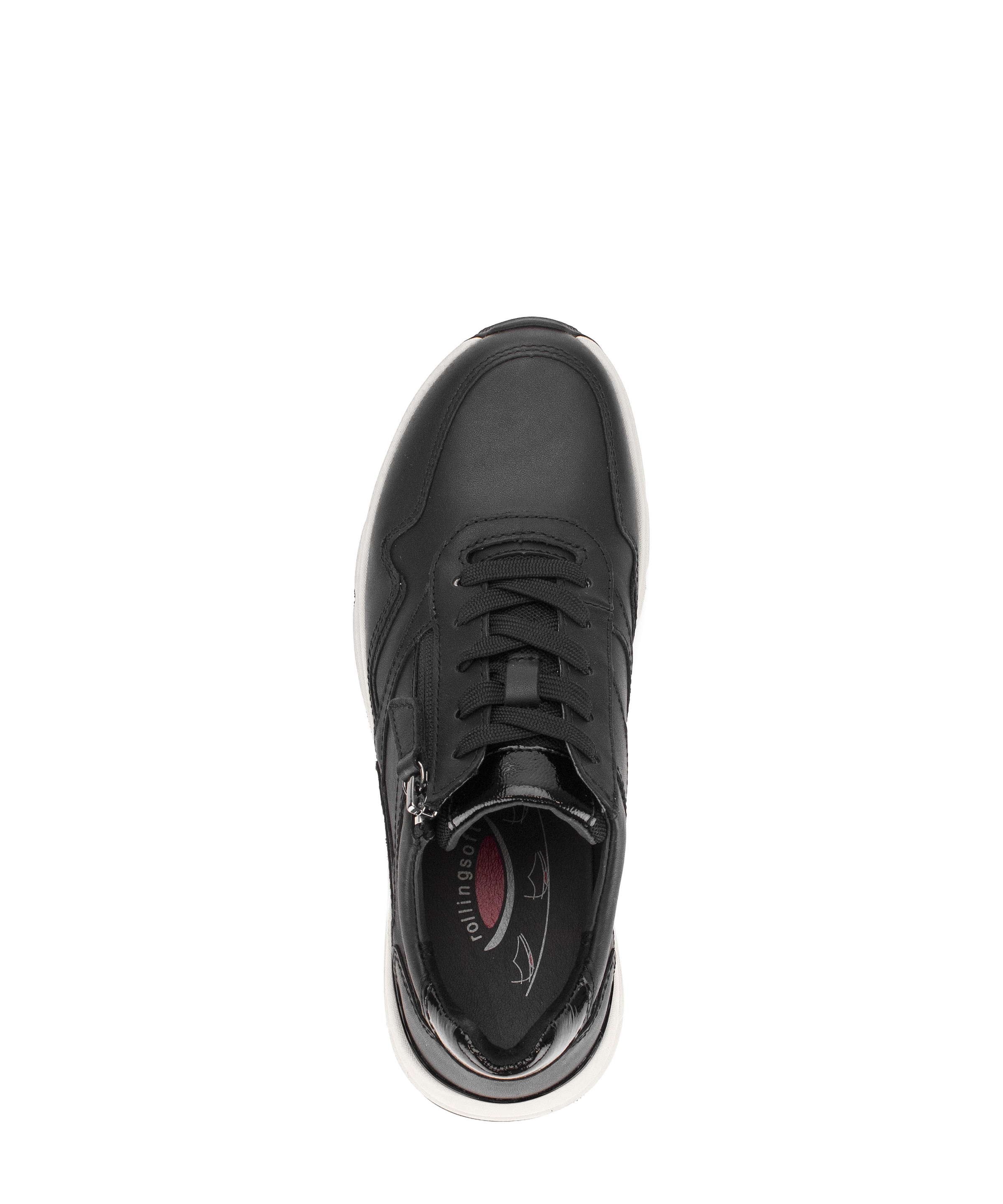 rollingsoft Keilsneaker  Schnürschuh, Halbschuh, Freizeitschuh mit Außenreißverschluss