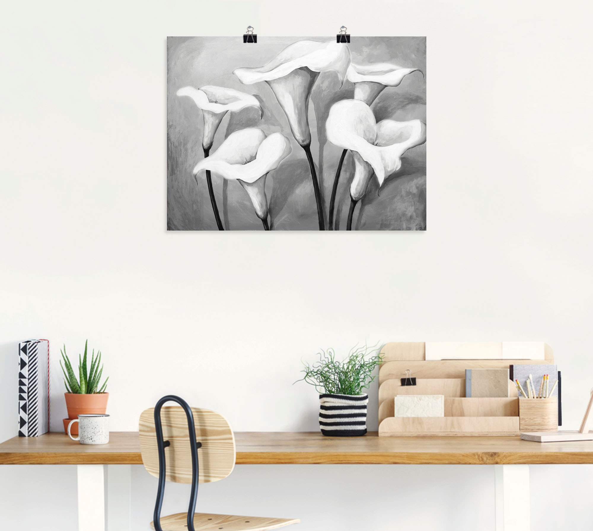 Artland Wandbild "Callas II", Blumen, (1 St.), als Leinwandbild, Poster in günstig online kaufen