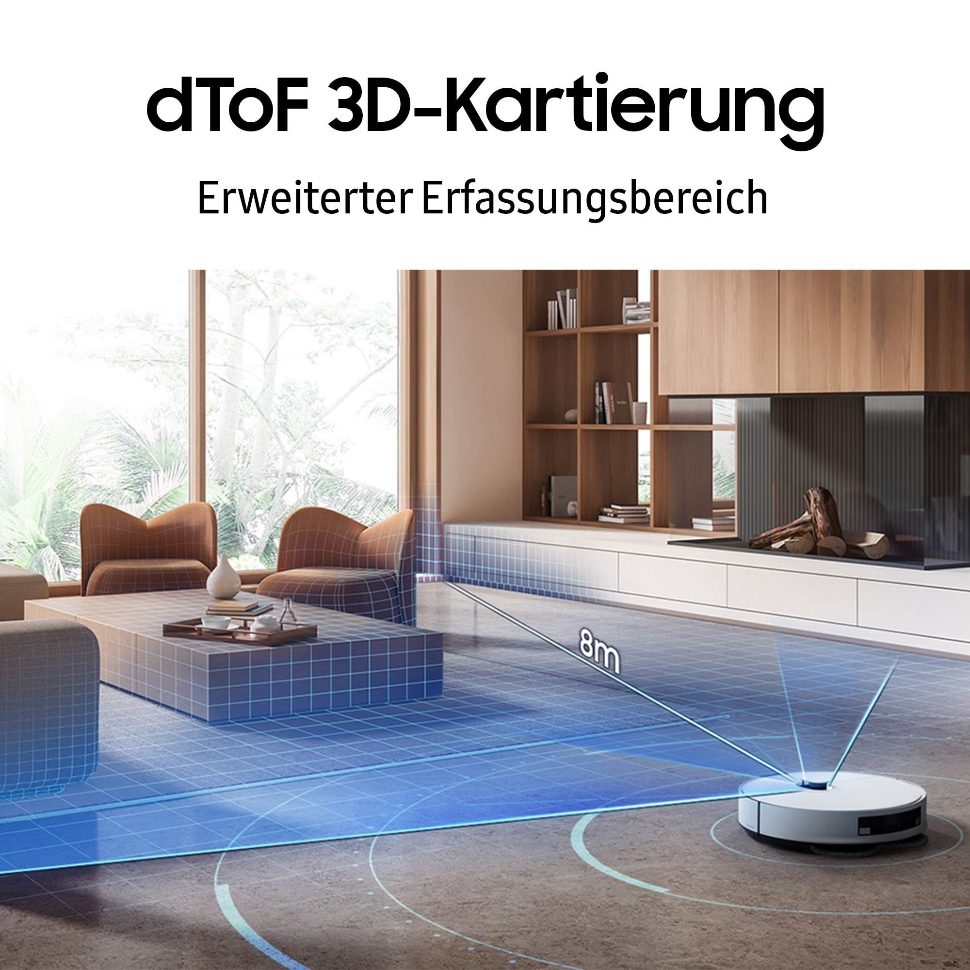 Samsung Nass-Trocken-Saugroboter »VR7MD96B14G/WD«, BESPOKE Jet Bot Combo Steam Plus