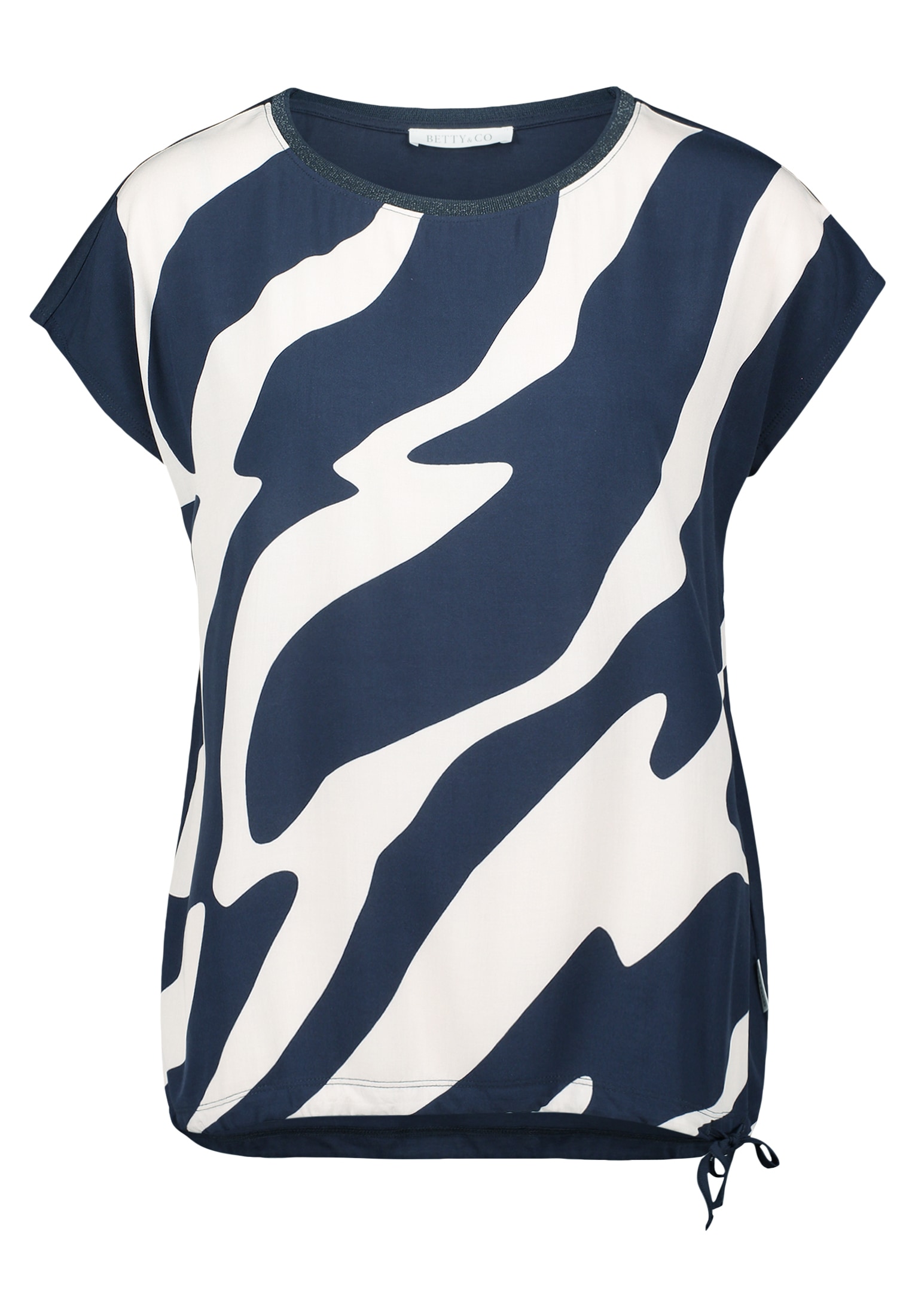 Betty&Co Kurzarmshirt »Betty & Co Damen Casual-Shirt mit Print«, (1 tlg.), Druck