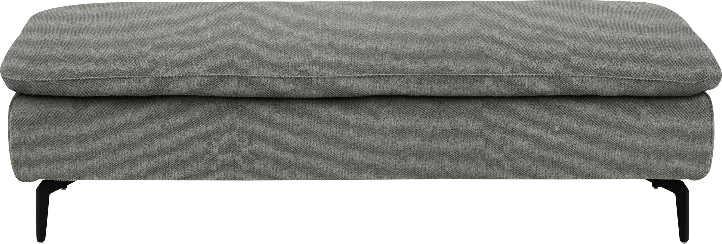 Ecksofa W.SCHILLIG "valentinoo, Designsofa, bequem, elegant und zeitlos, L-Form", grau (grau r66), B:299cm H:83cm T:178cm, Chenille-Flachgewebe R66 (85% Polyester, 15% Nylon), Sofas, Ecksofa, inklusive Hocker, mit Sitztiefenverstellung, Breite 299 cm 6