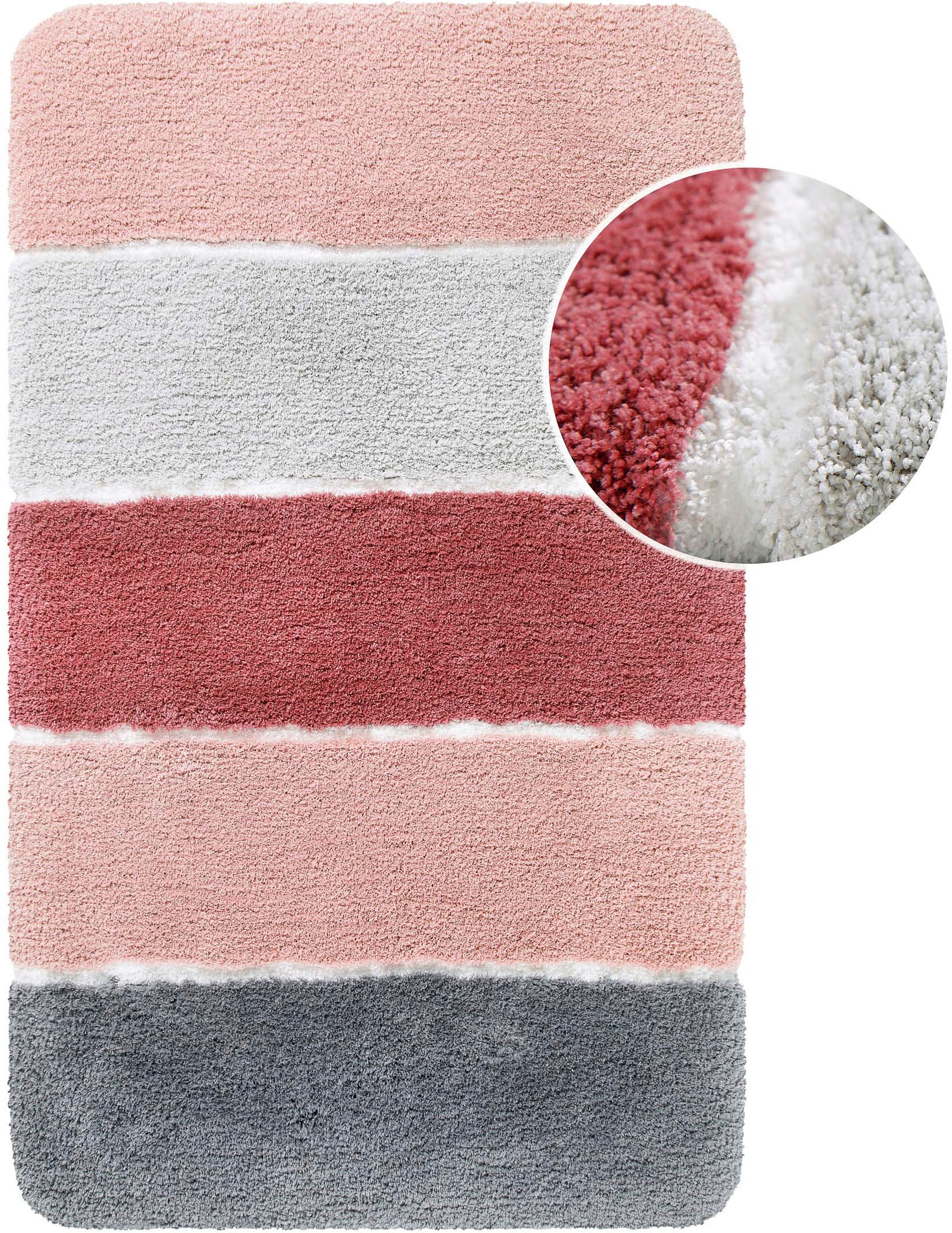 Homie Living Badematte "Rio Marina" Höhe 30 mm rutschhemmend beschichtet fu günstig online kaufen