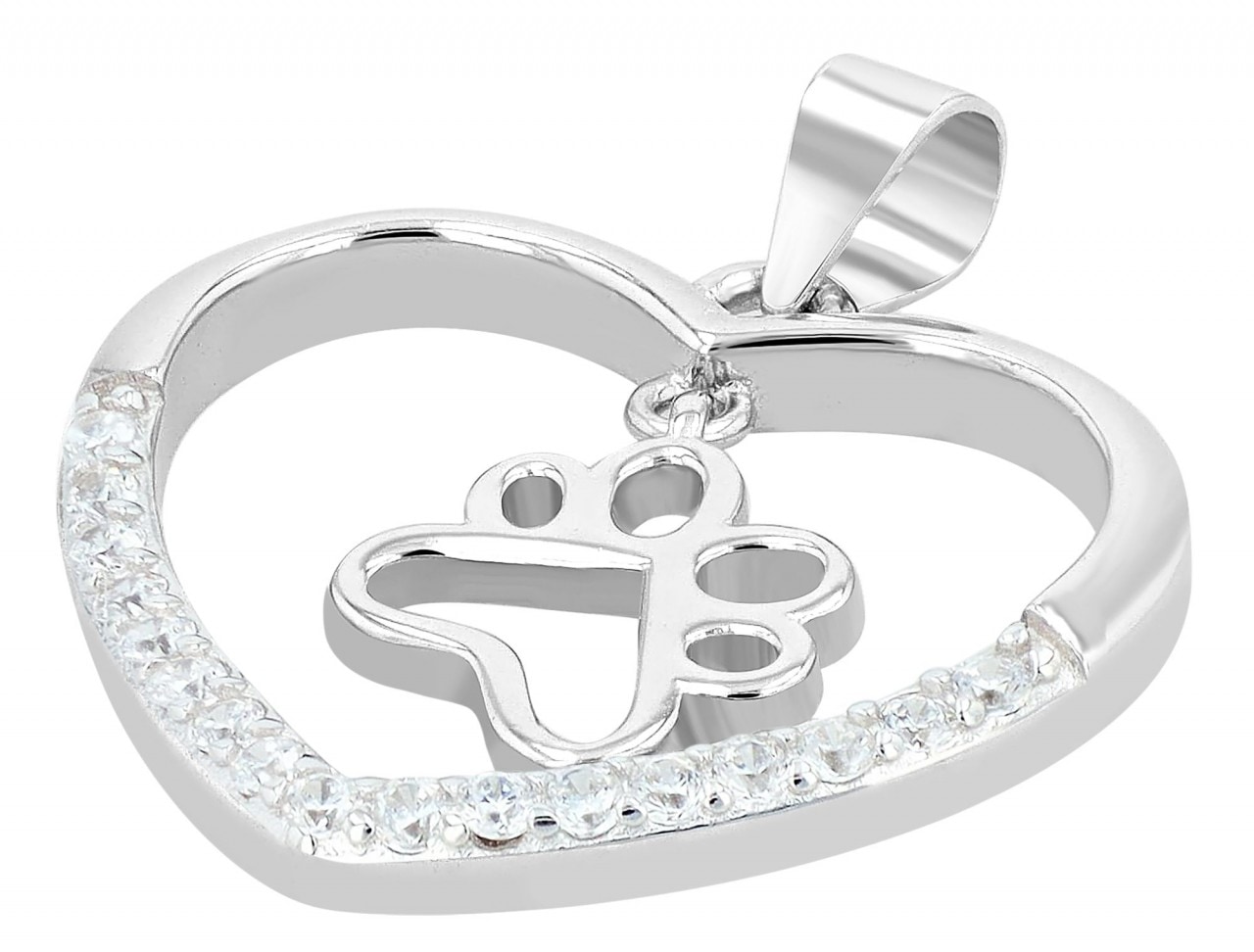 Adelia´s Kettenanhänger »eleganter Herz Anhänger aus 925 Sterling Silber«