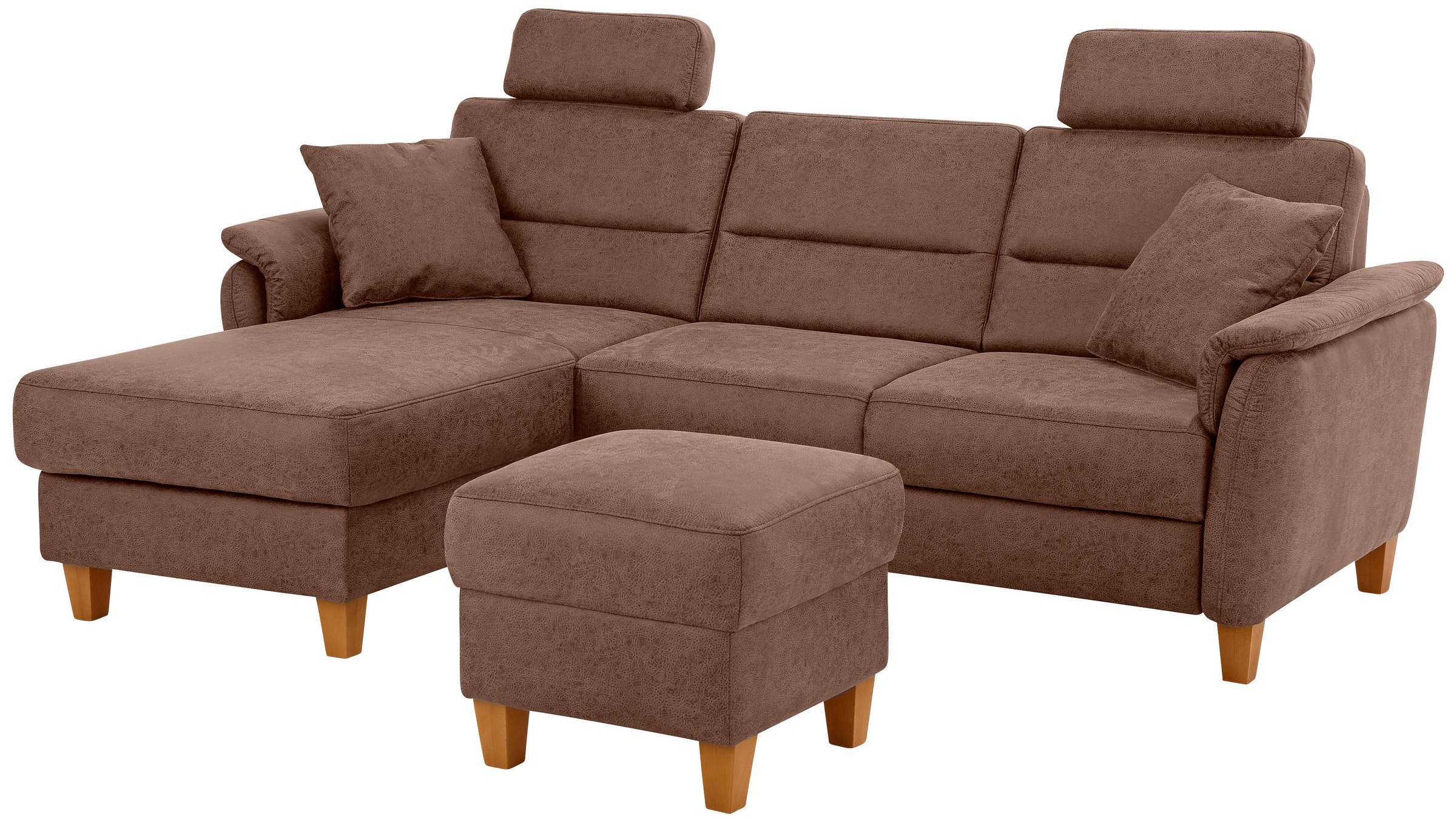 Home affaire Ecksofa »Palmera L-Form, B: 244 cm« optional Bettfunktion & Bettkasten, Federkern